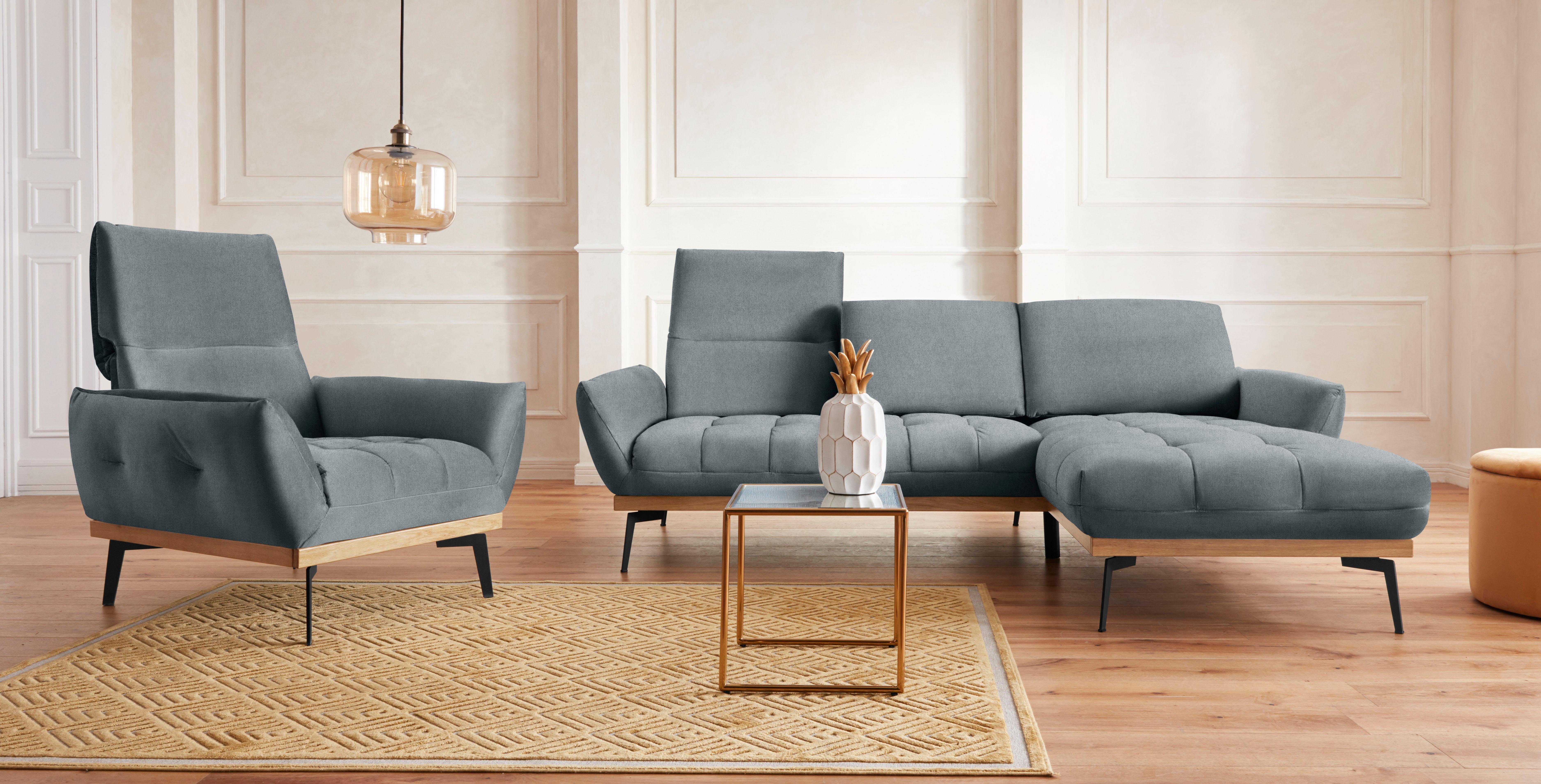 Guido Maria Kretschmer Home&Living Fauteuil Palic, loungestoel inclusief rugverstelling