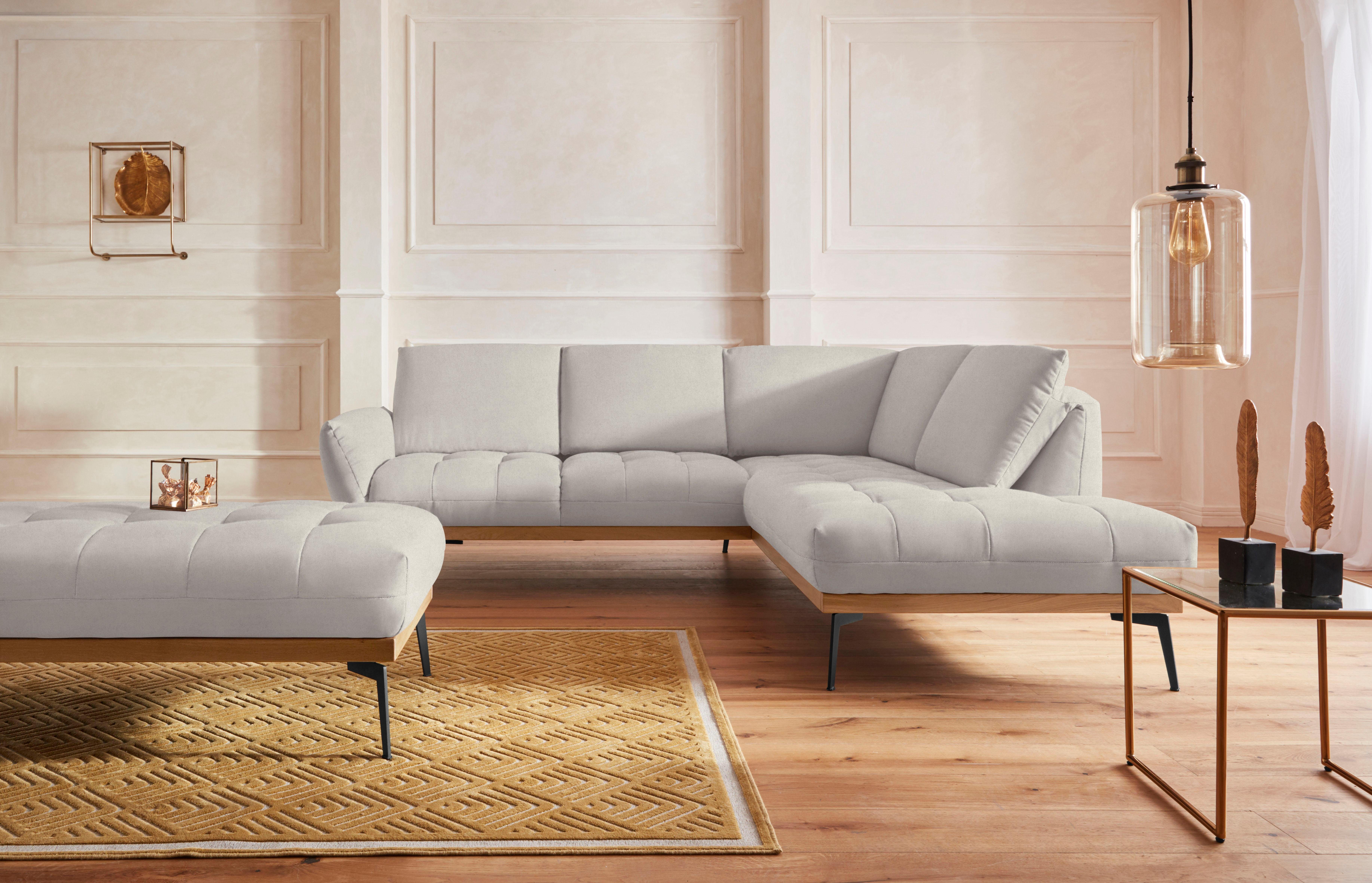 exxpo - sofa fashion Hocker Palic, moderne gestoffeerde hocker met geweldige verwerkingsdetails