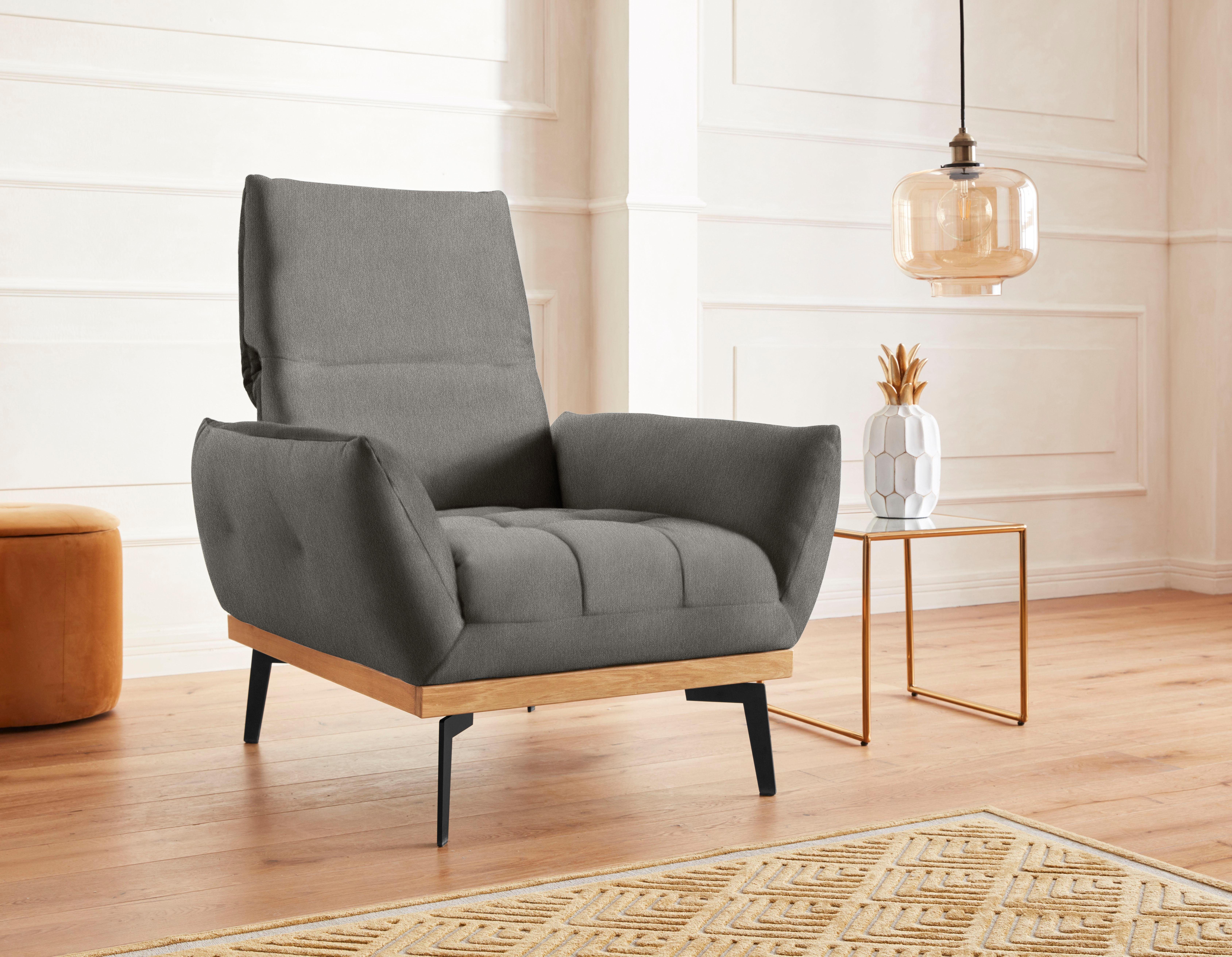 Guido Maria Kretschmer Home&Living Fauteuil Palic, loungestoel inclusief rugverstelling