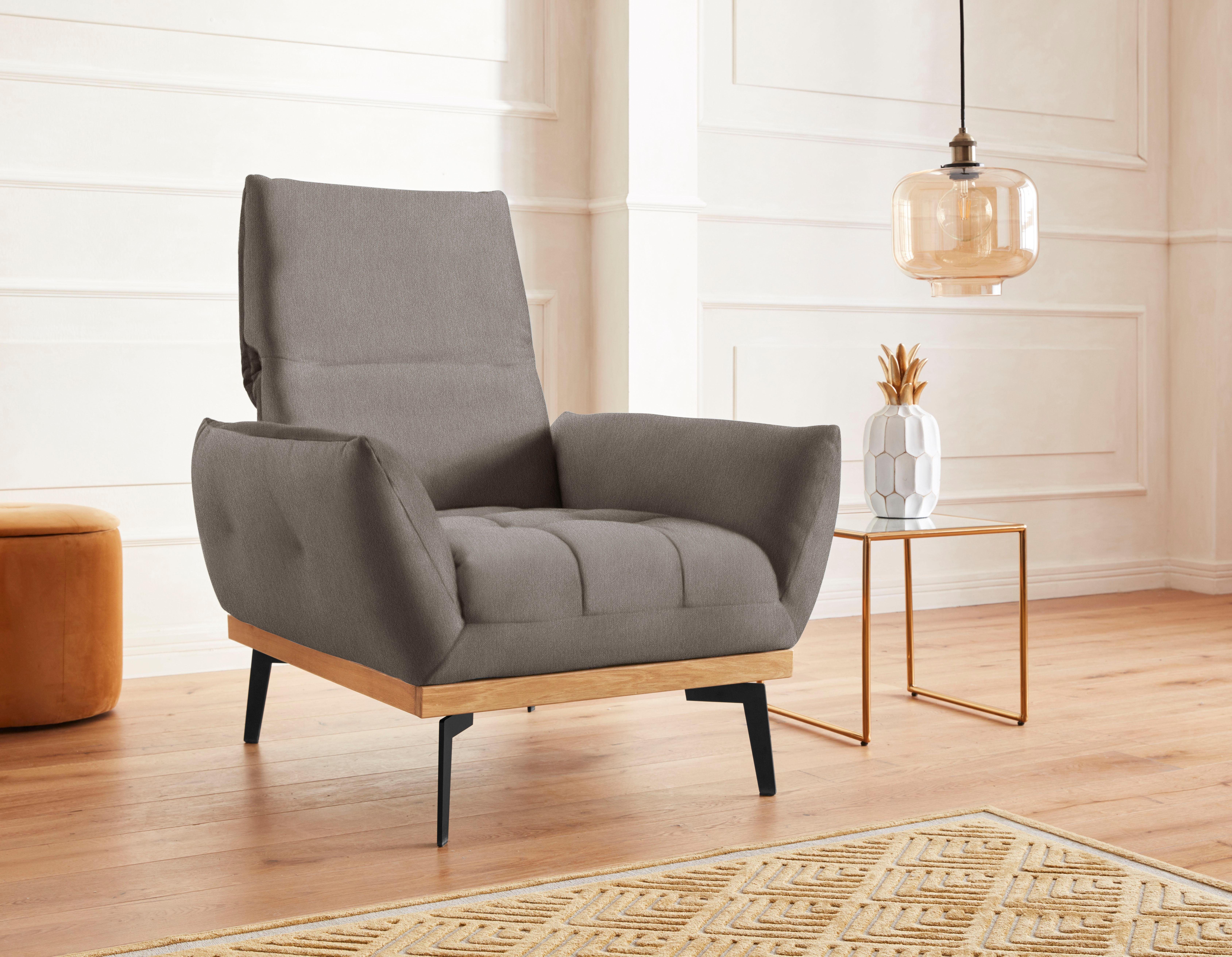 Guido Maria Kretschmer Home&Living Fauteuil Palic, loungestoel inclusief rugverstelling