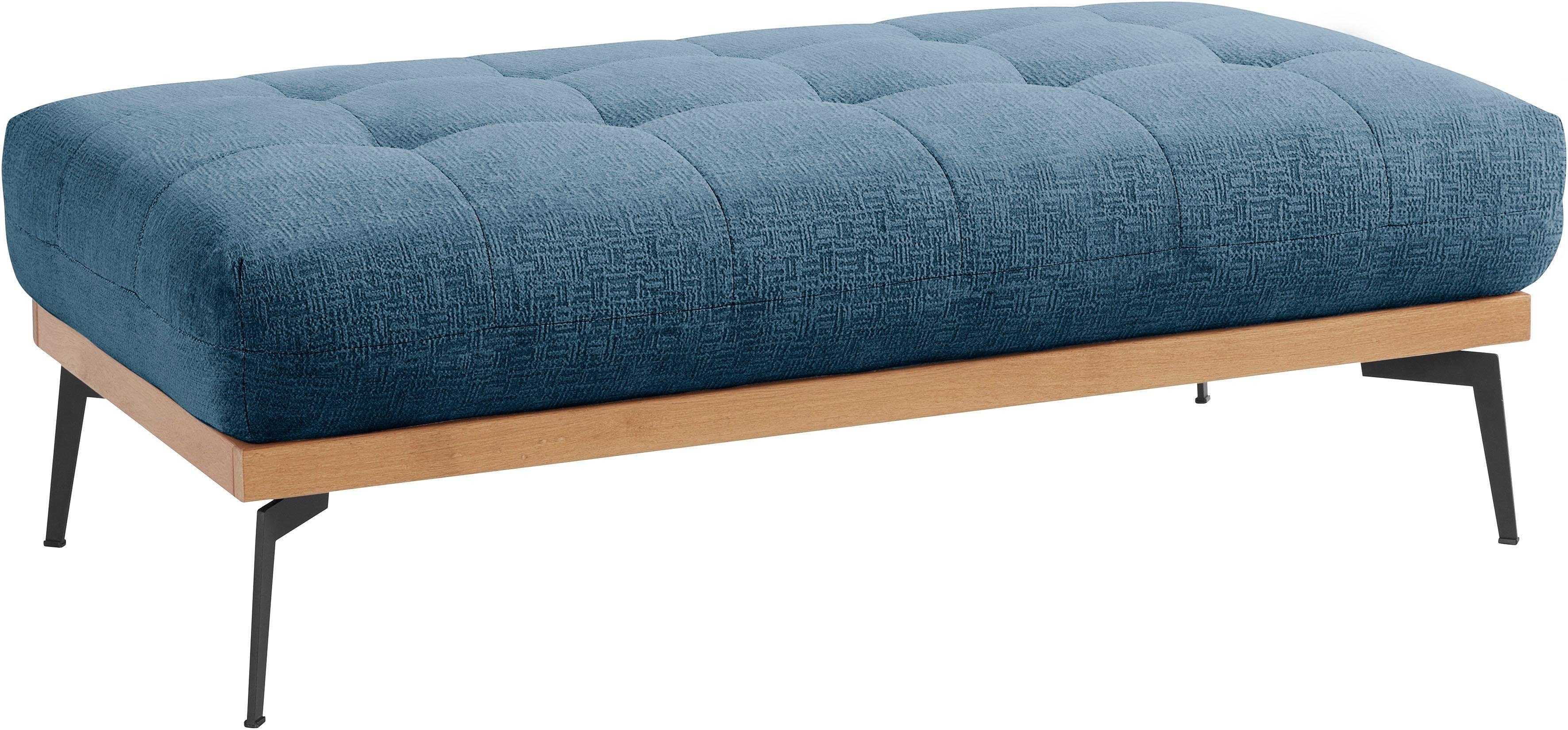 exxpo - sofa fashion Hocker Palic, moderne gestoffeerde hocker met geweldige verwerkingsdetails