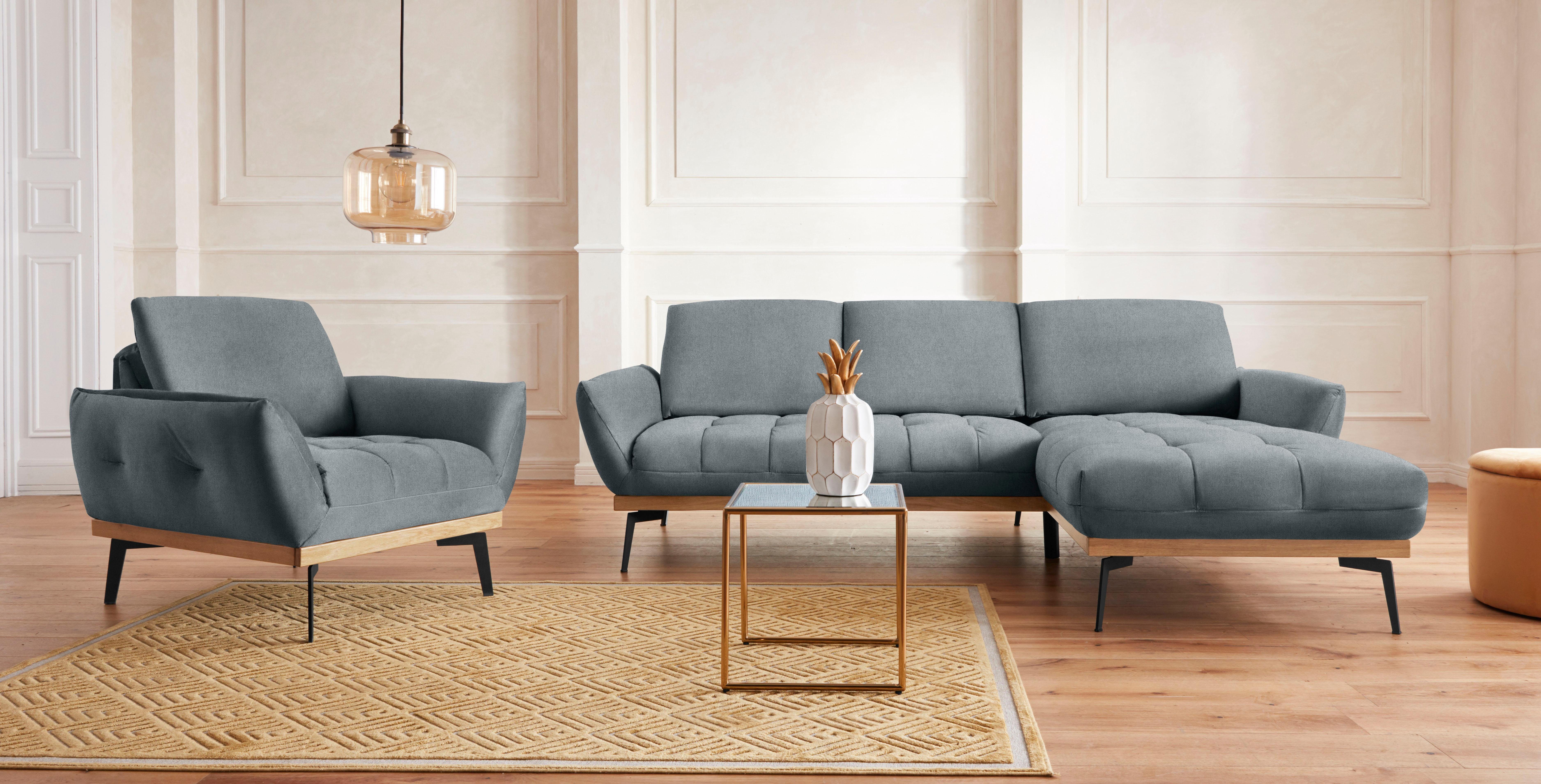 Guido Maria Kretschmer Home&Living Fauteuil Palic, loungestoel inclusief rugverstelling