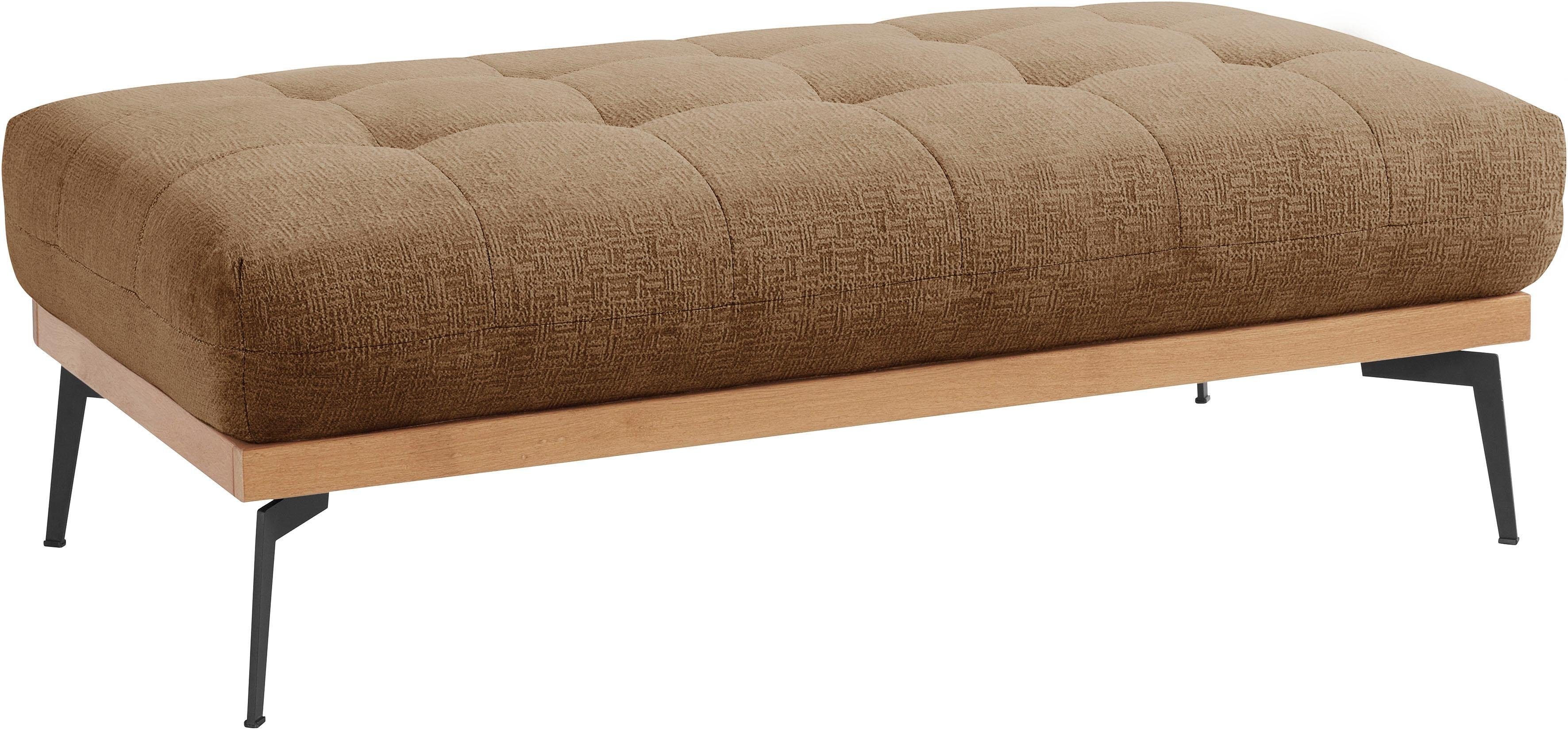 exxpo - sofa fashion Hocker Palic, moderne gestoffeerde hocker met geweldige verwerkingsdetails