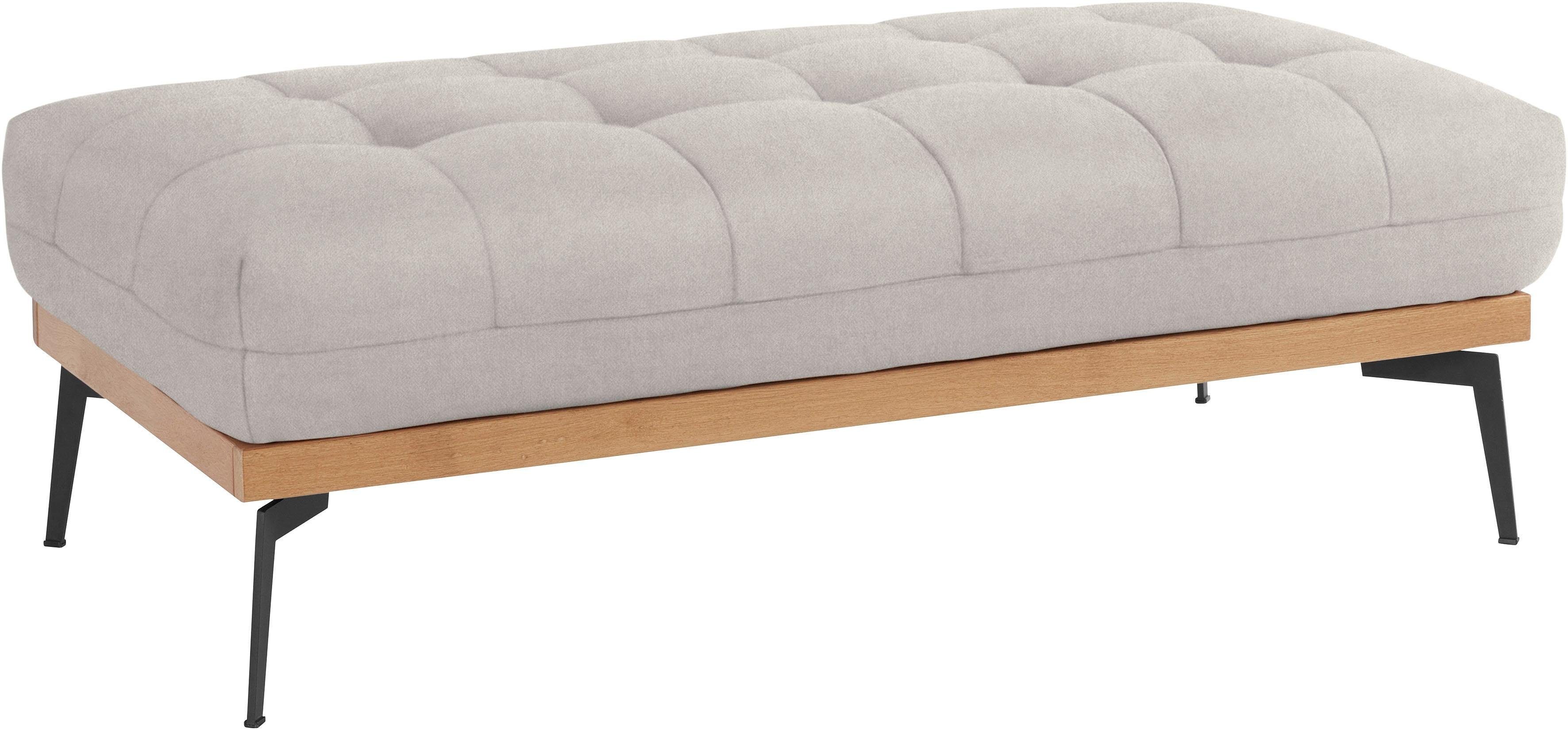 exxpo - sofa fashion Hocker Palic, moderne gestoffeerde hocker met geweldige verwerkingsdetails