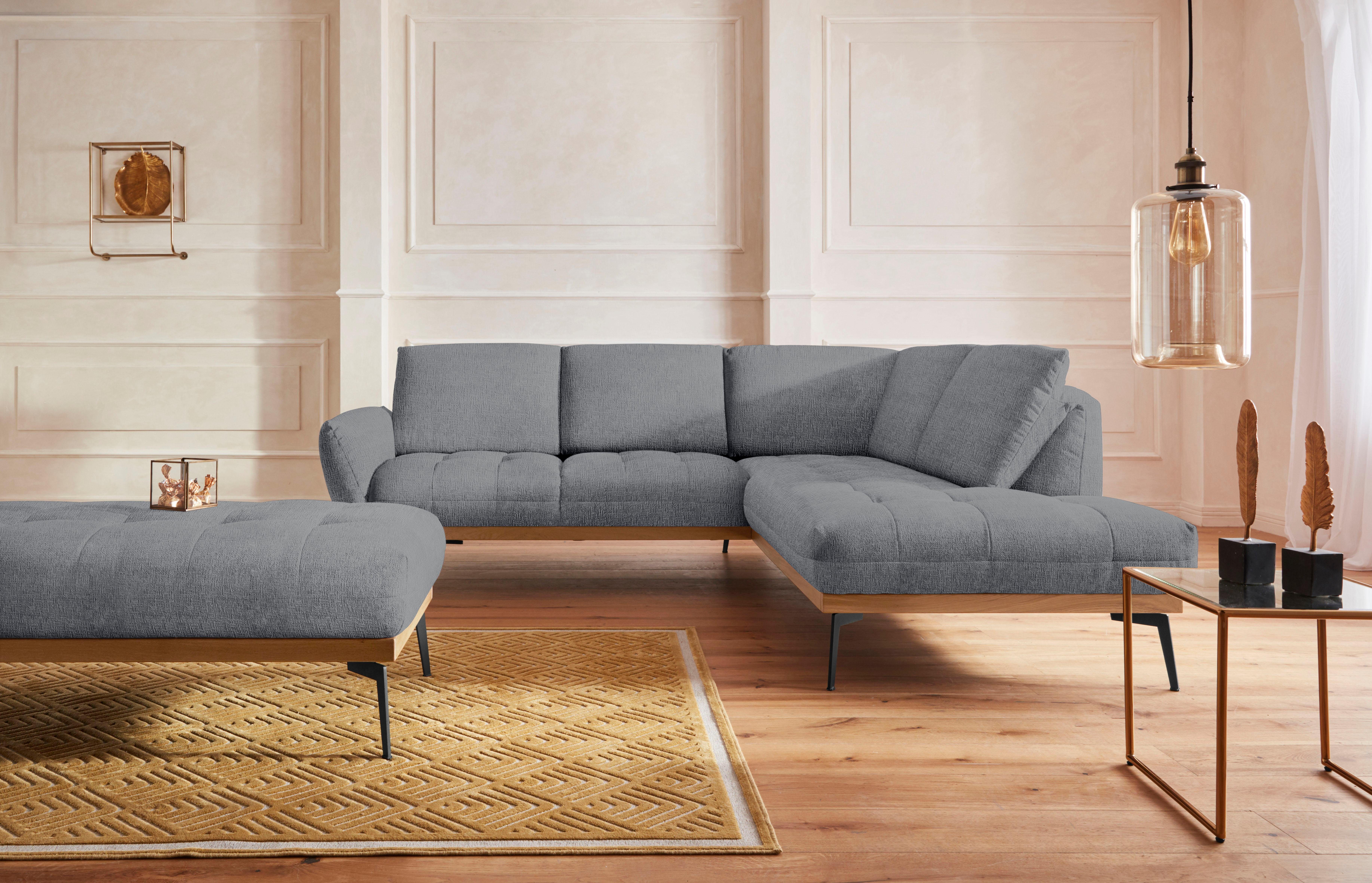 exxpo - sofa fashion Hocker Palic, moderne gestoffeerde hocker met geweldige verwerkingsdetails