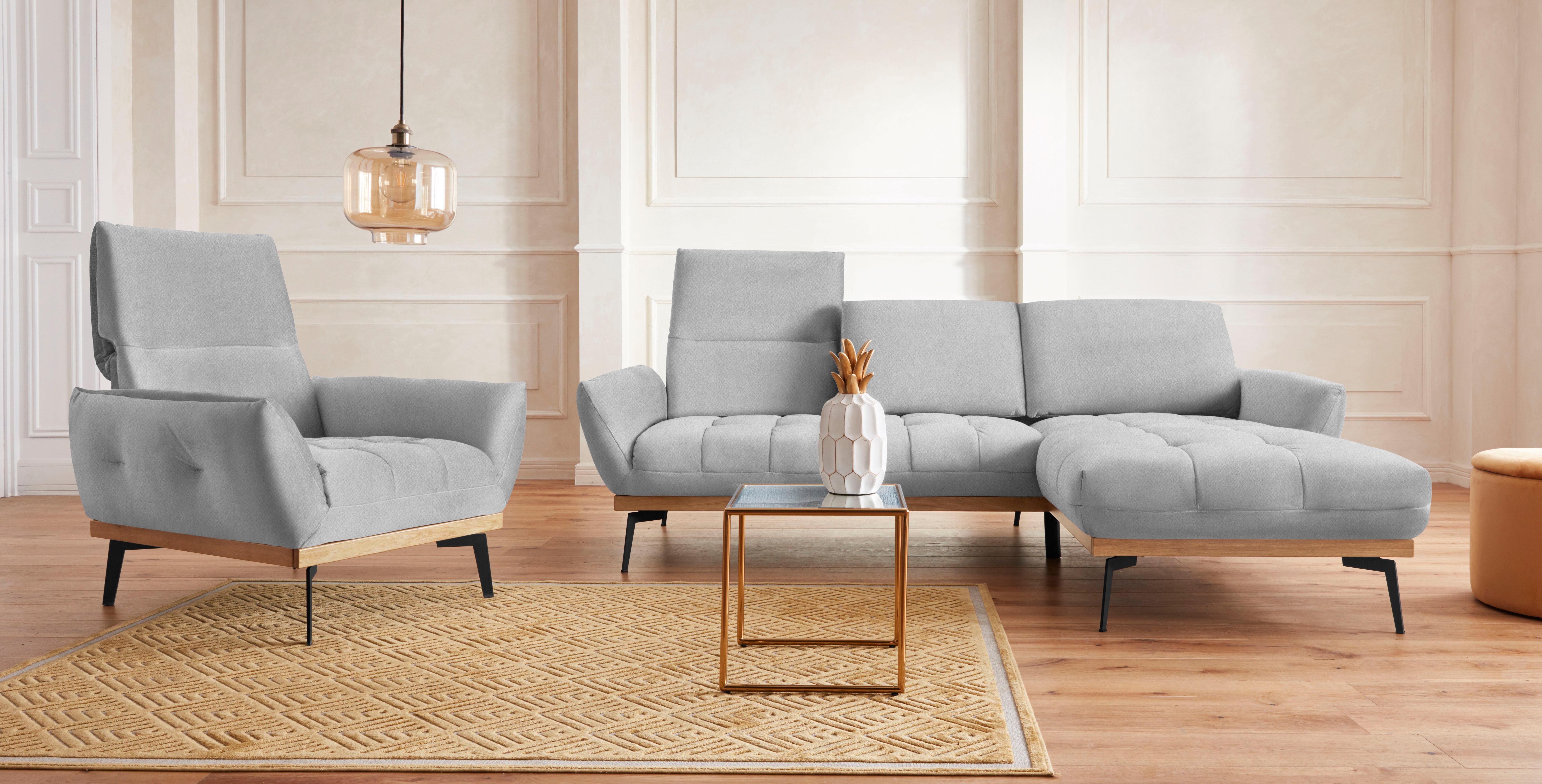 Guido Maria Kretschmer Home&Living Fauteuil Palic, loungestoel inclusief rugverstelling
