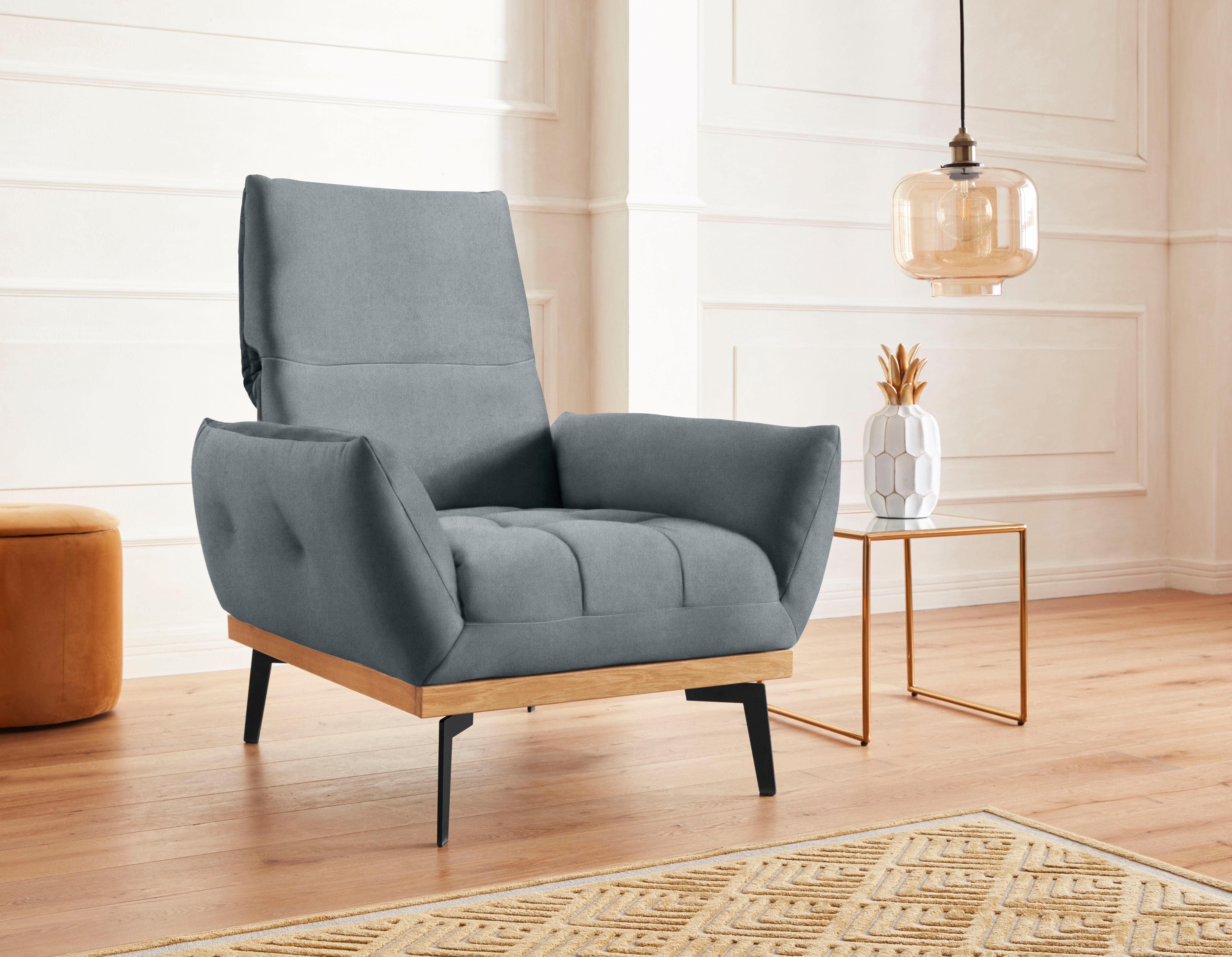 Guido Maria Kretschmer Home&Living Fauteuil Palic, loungestoel inclusief rugverstelling