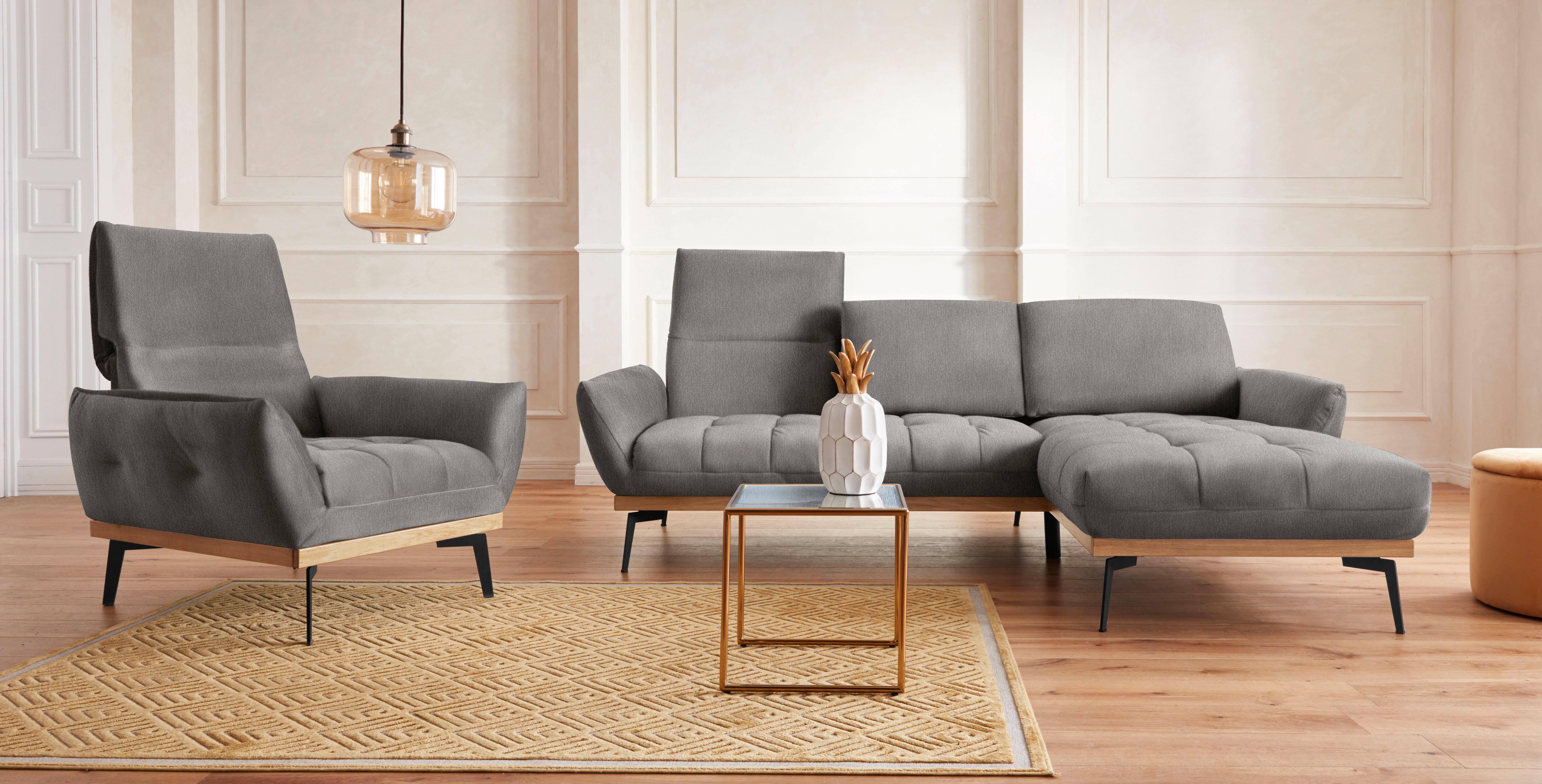 Guido Maria Kretschmer Home&Living Fauteuil Palic, loungestoel inclusief rugverstelling