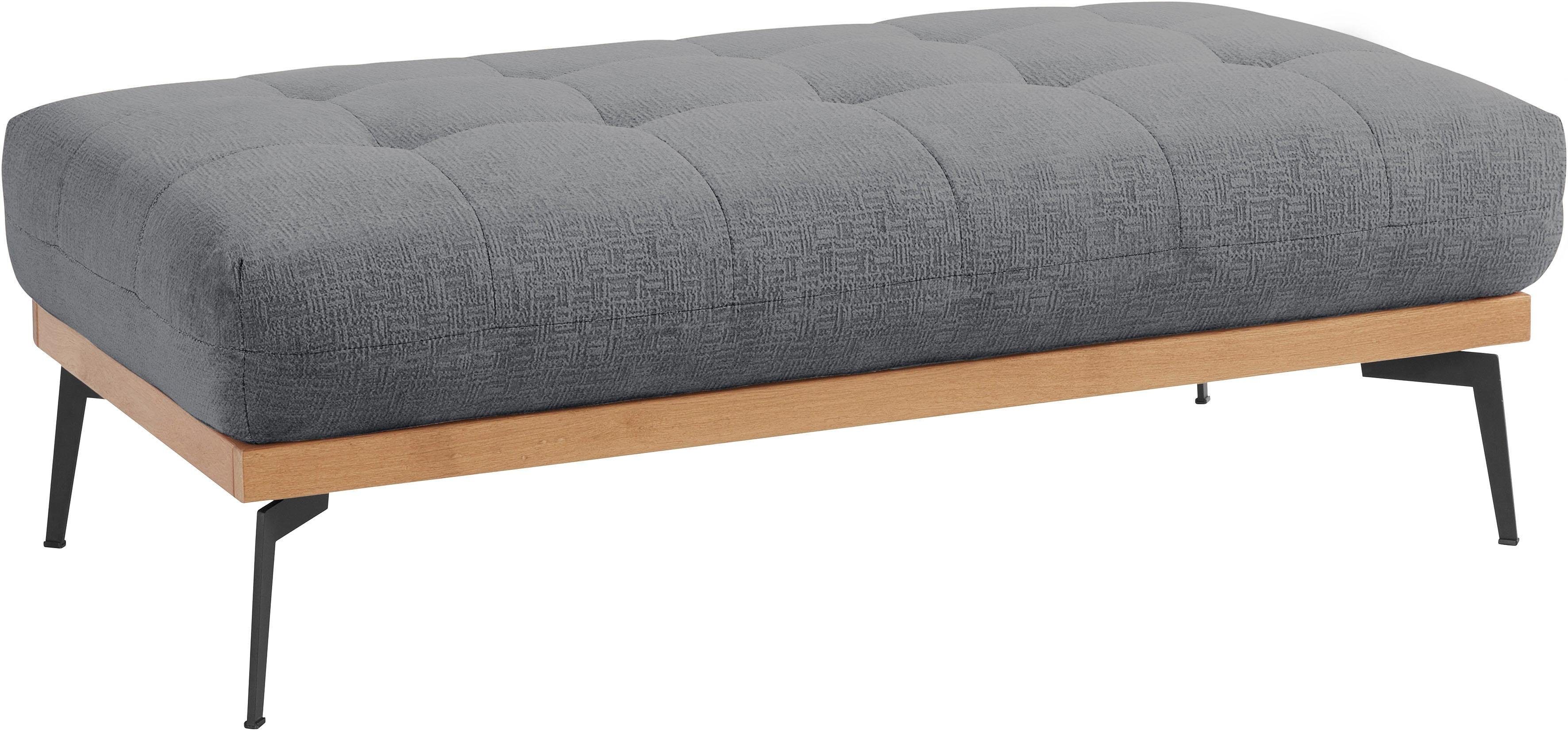 exxpo - sofa fashion Hocker Palic, moderne gestoffeerde hocker met geweldige verwerkingsdetails