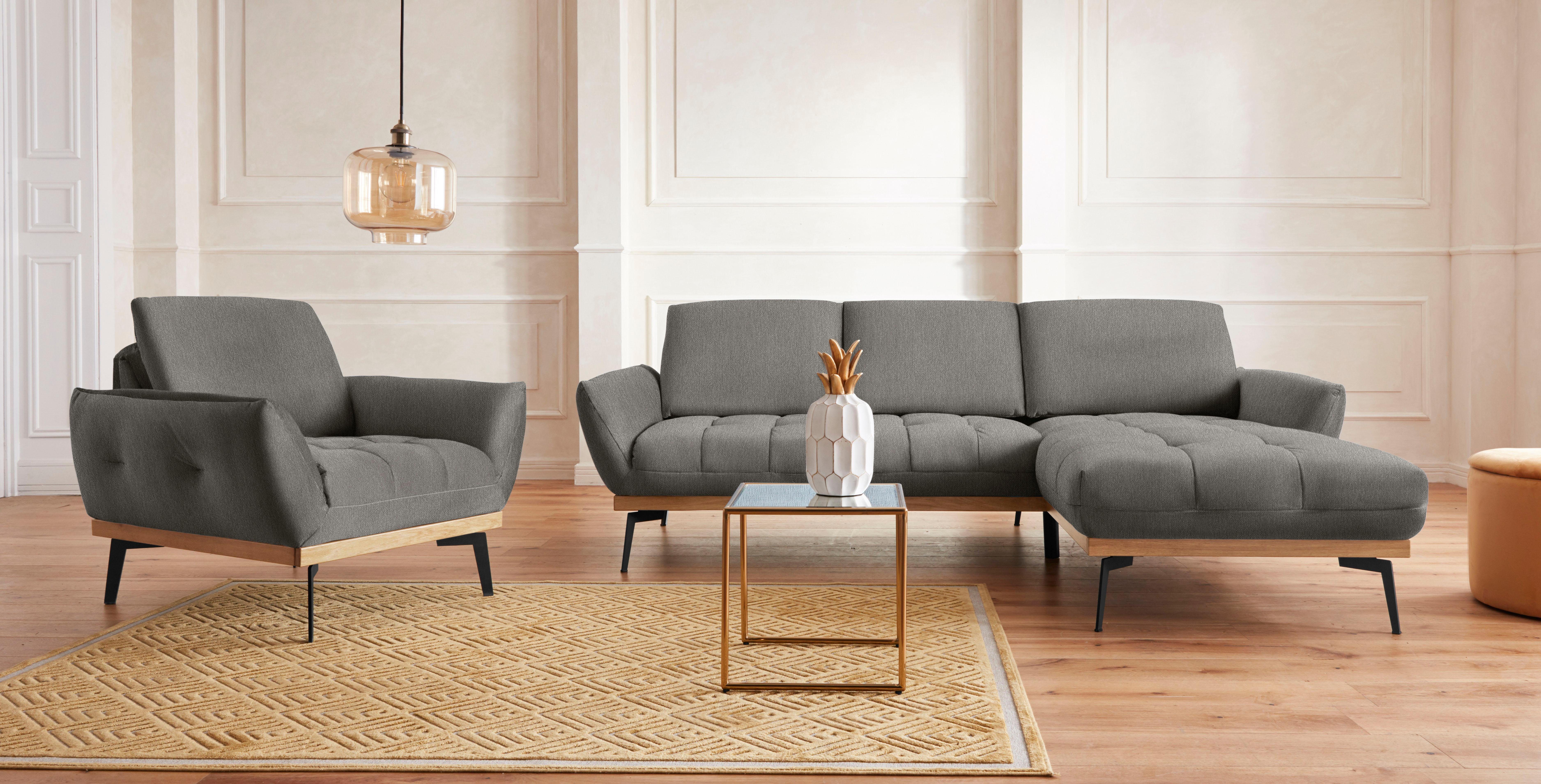 Guido Maria Kretschmer Home&Living Fauteuil Palic, loungestoel inclusief rugverstelling