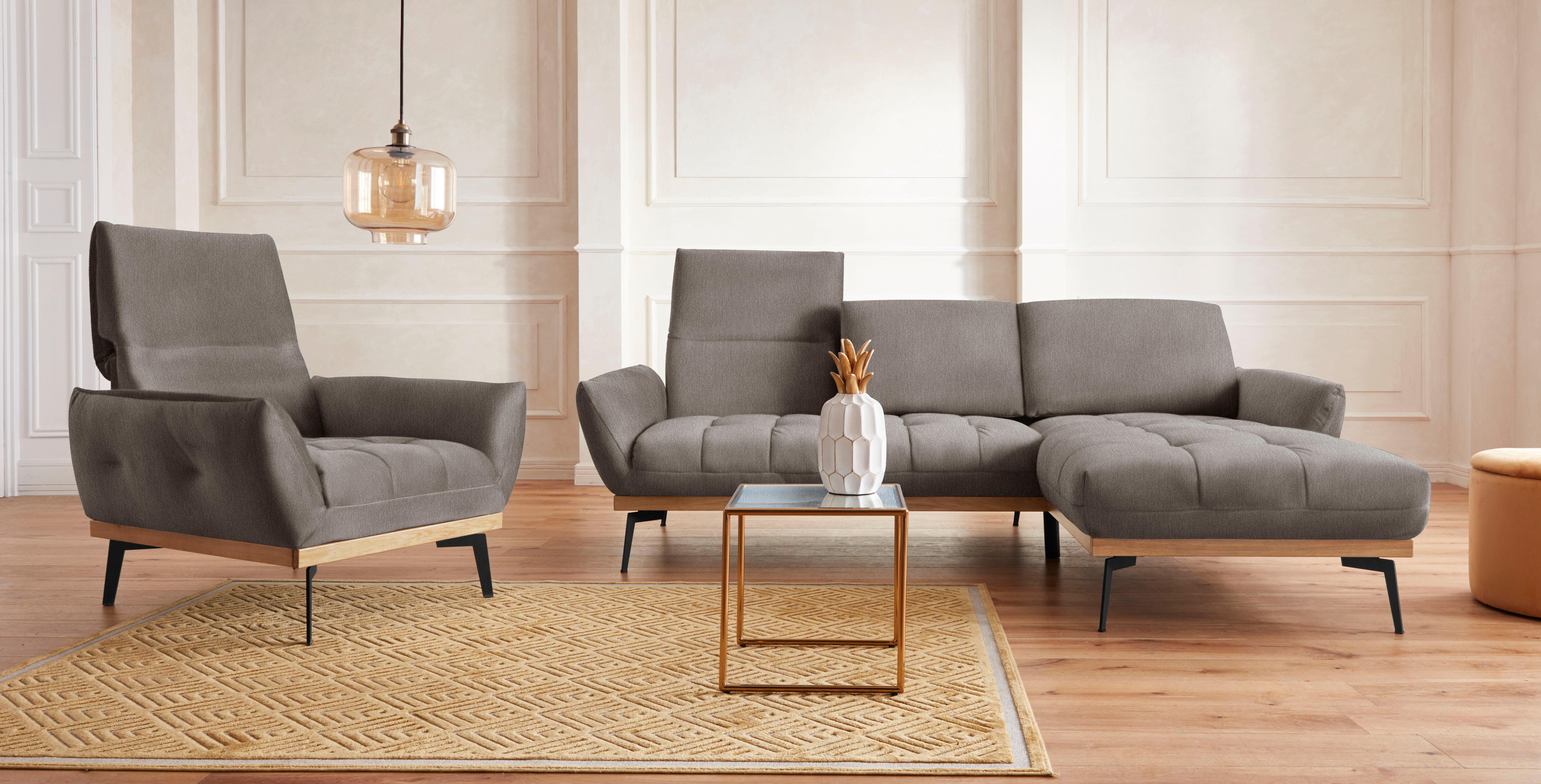 Guido Maria Kretschmer Home&Living Fauteuil Palic, loungestoel inclusief rugverstelling