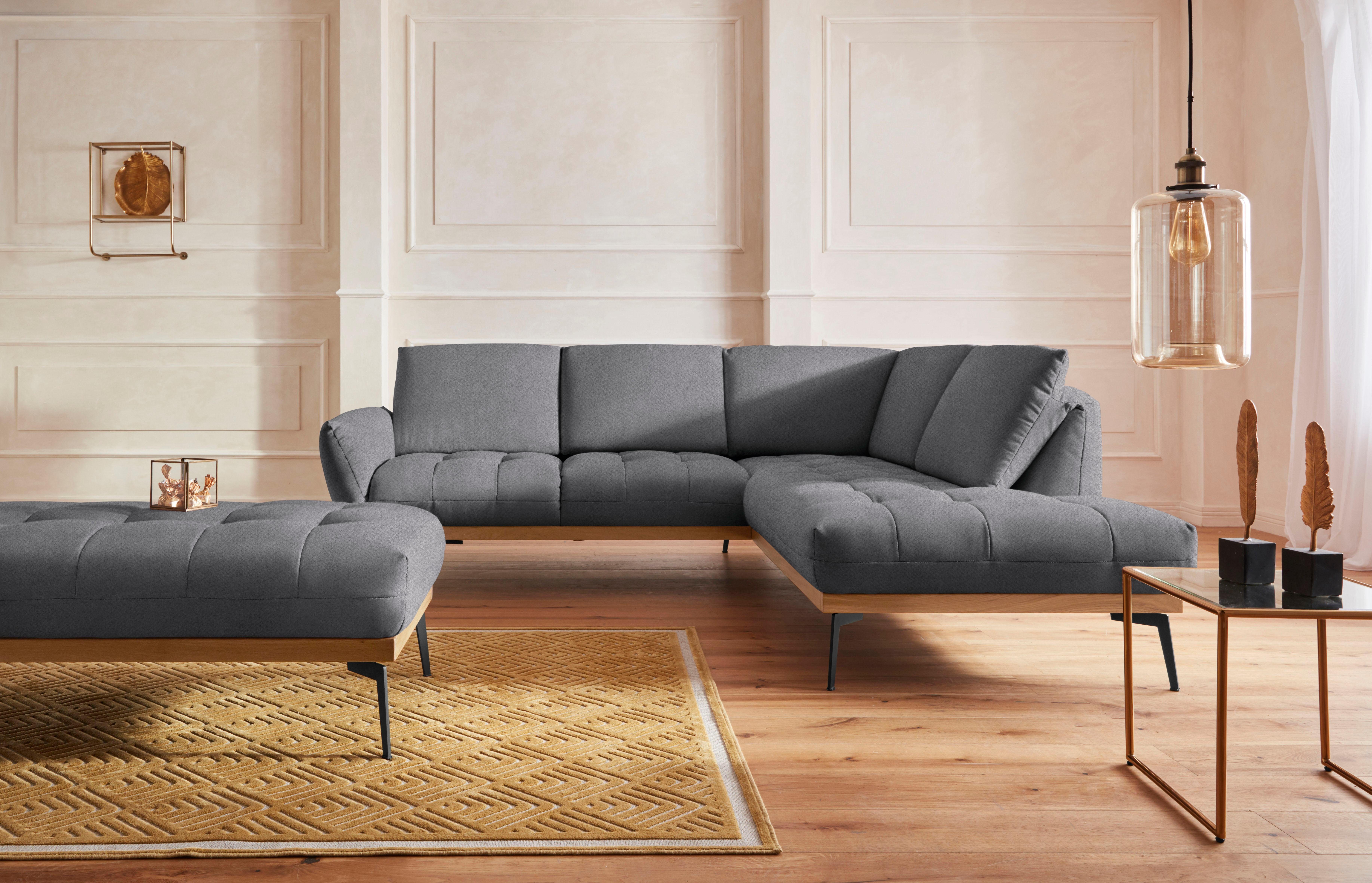exxpo - sofa fashion Hocker Palic, moderne gestoffeerde hocker met geweldige verwerkingsdetails