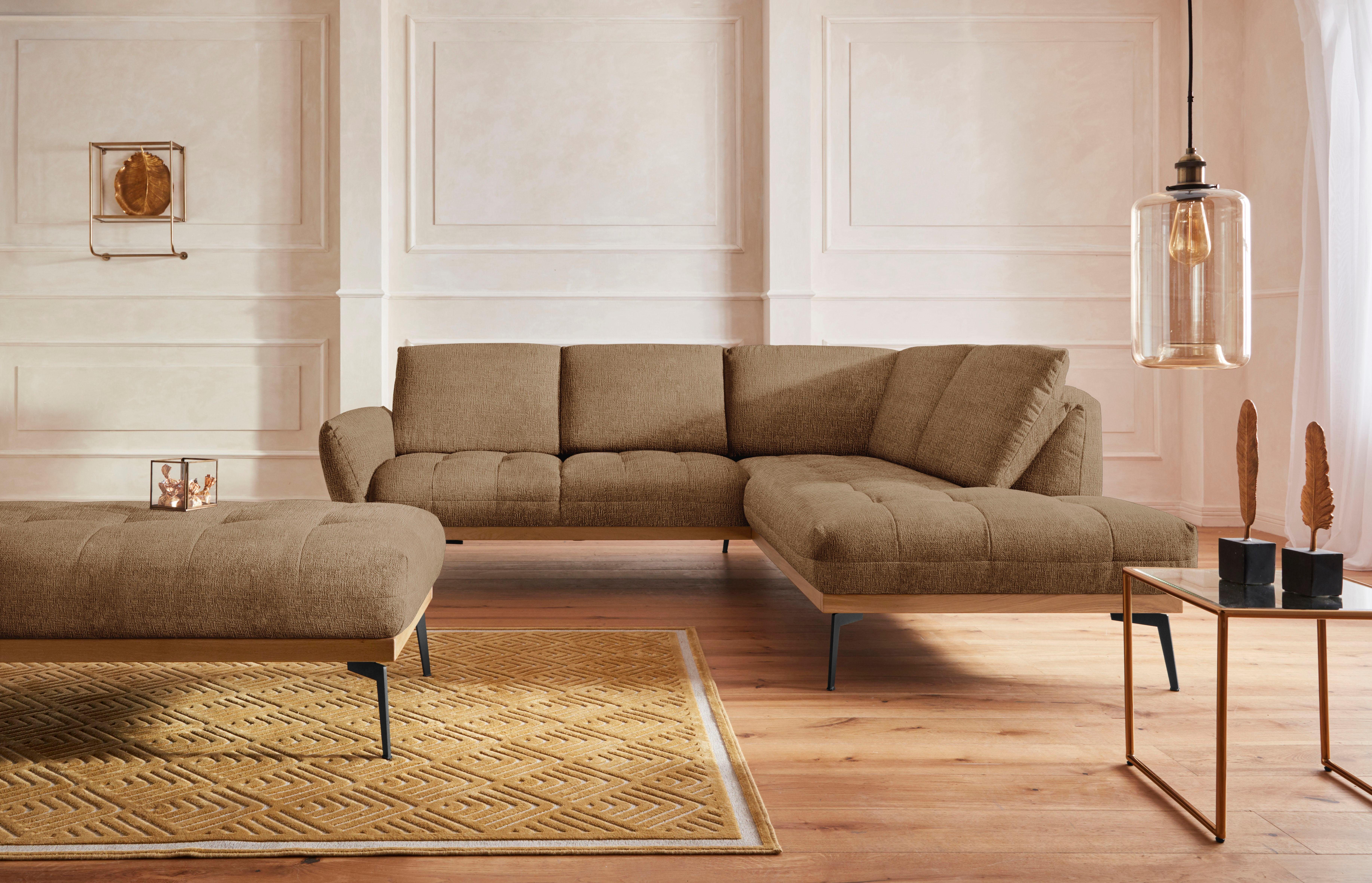exxpo - sofa fashion Hocker Palic, moderne gestoffeerde hocker met geweldige verwerkingsdetails