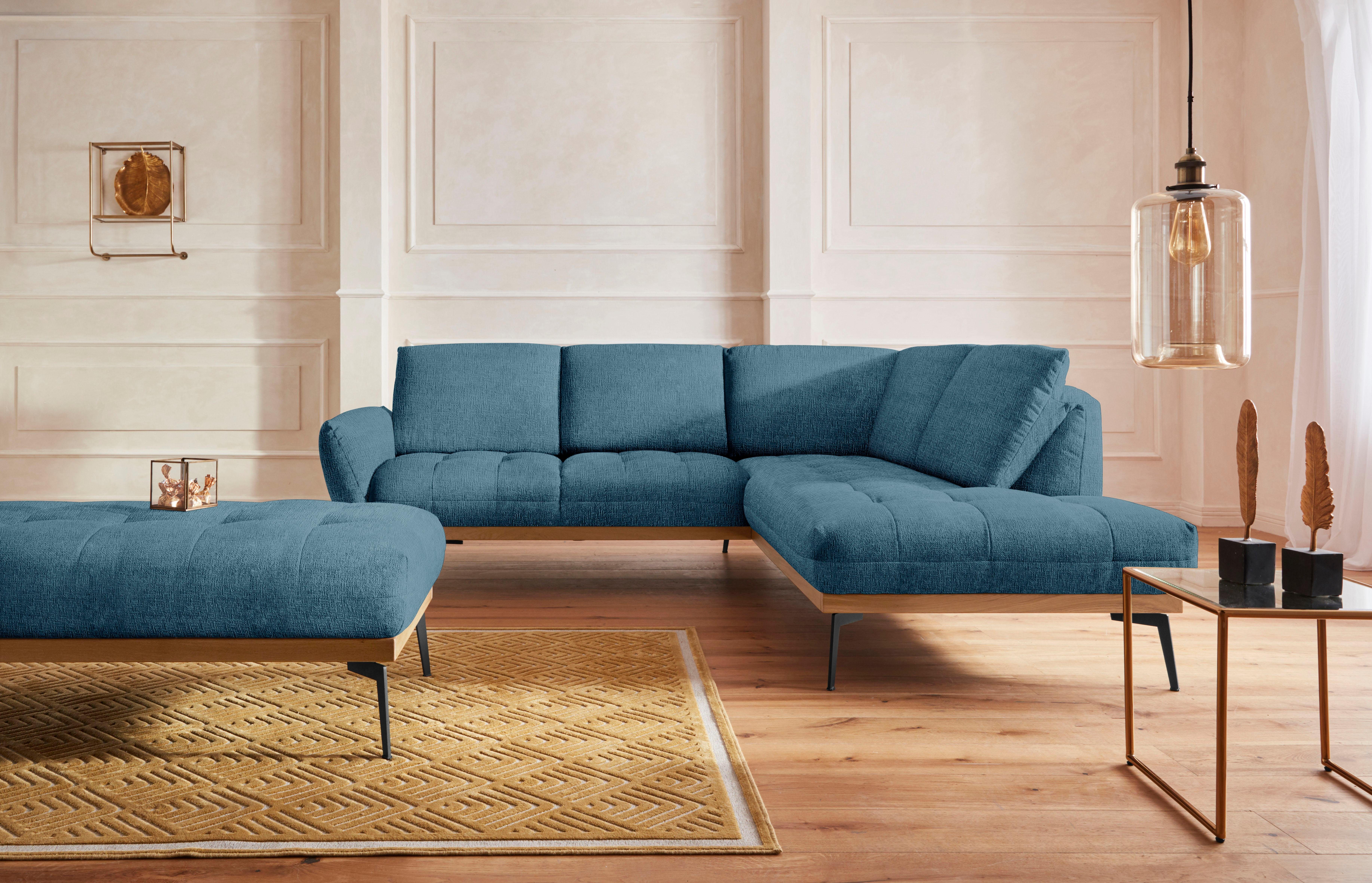 exxpo - sofa fashion Hocker Palic, moderne gestoffeerde hocker met geweldige verwerkingsdetails