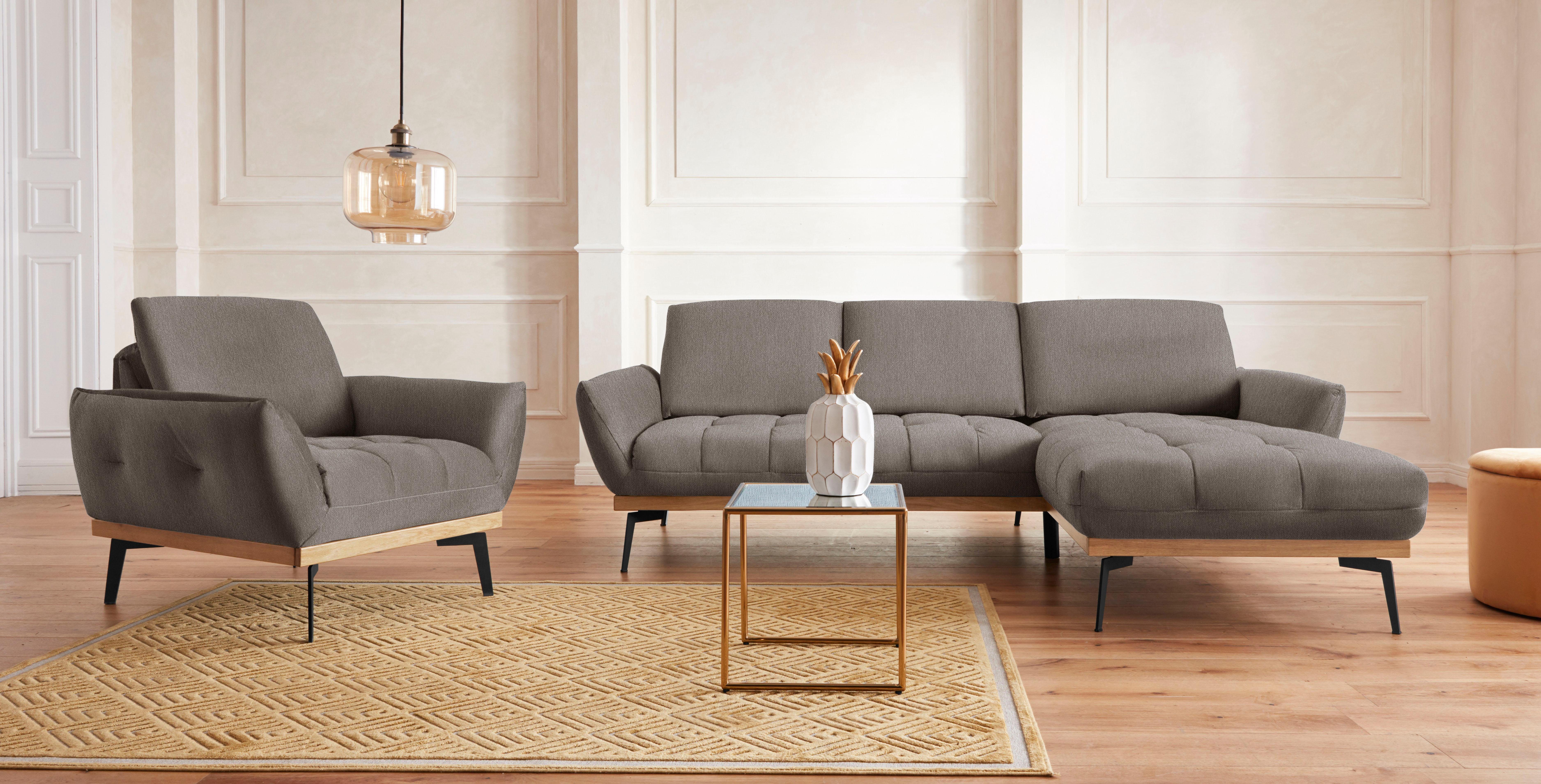 Guido Maria Kretschmer Home&Living Fauteuil Palic, loungestoel inclusief rugverstelling
