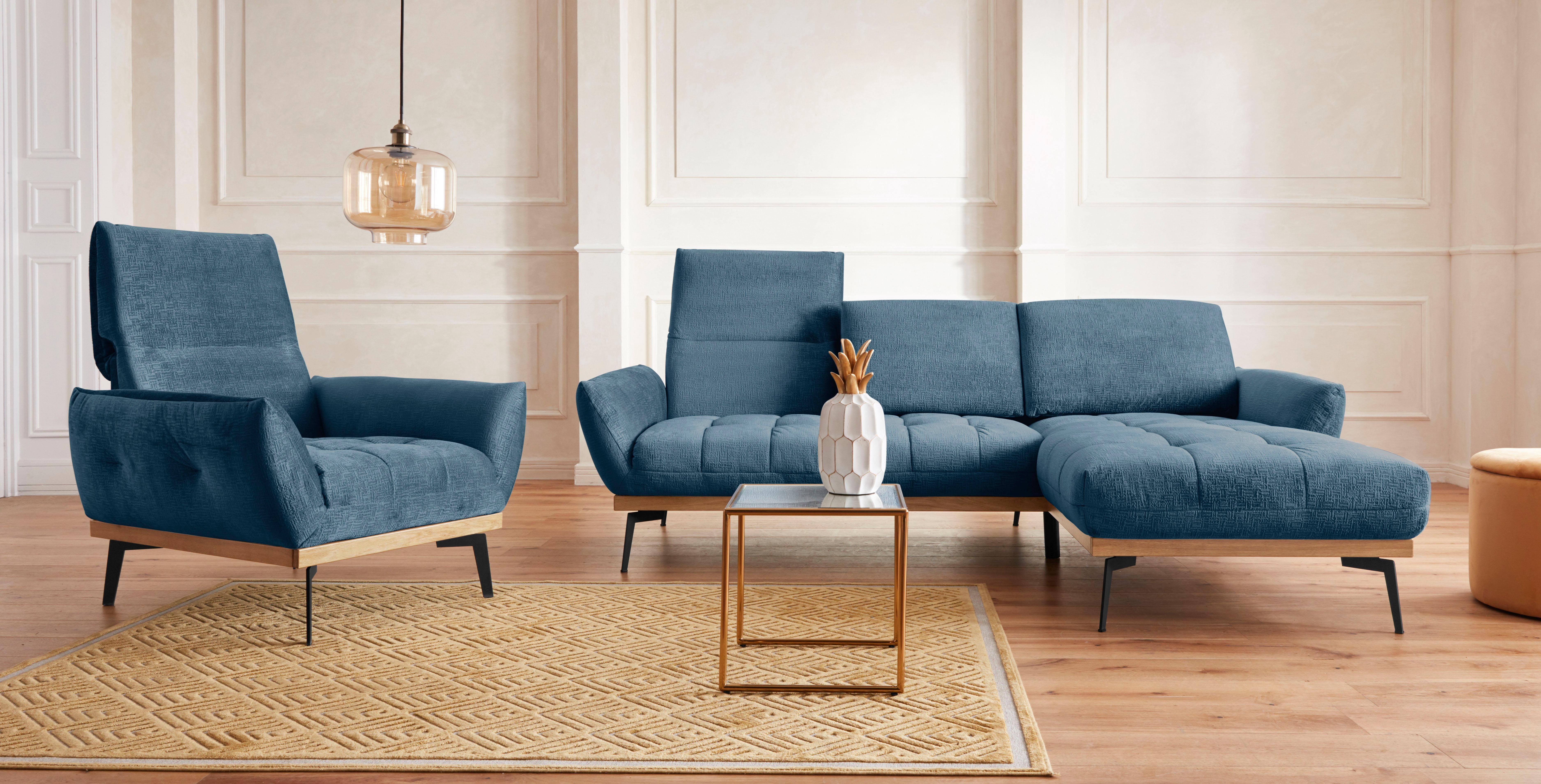 Guido Maria Kretschmer Home&Living Fauteuil Palic, loungestoel inclusief rugverstelling