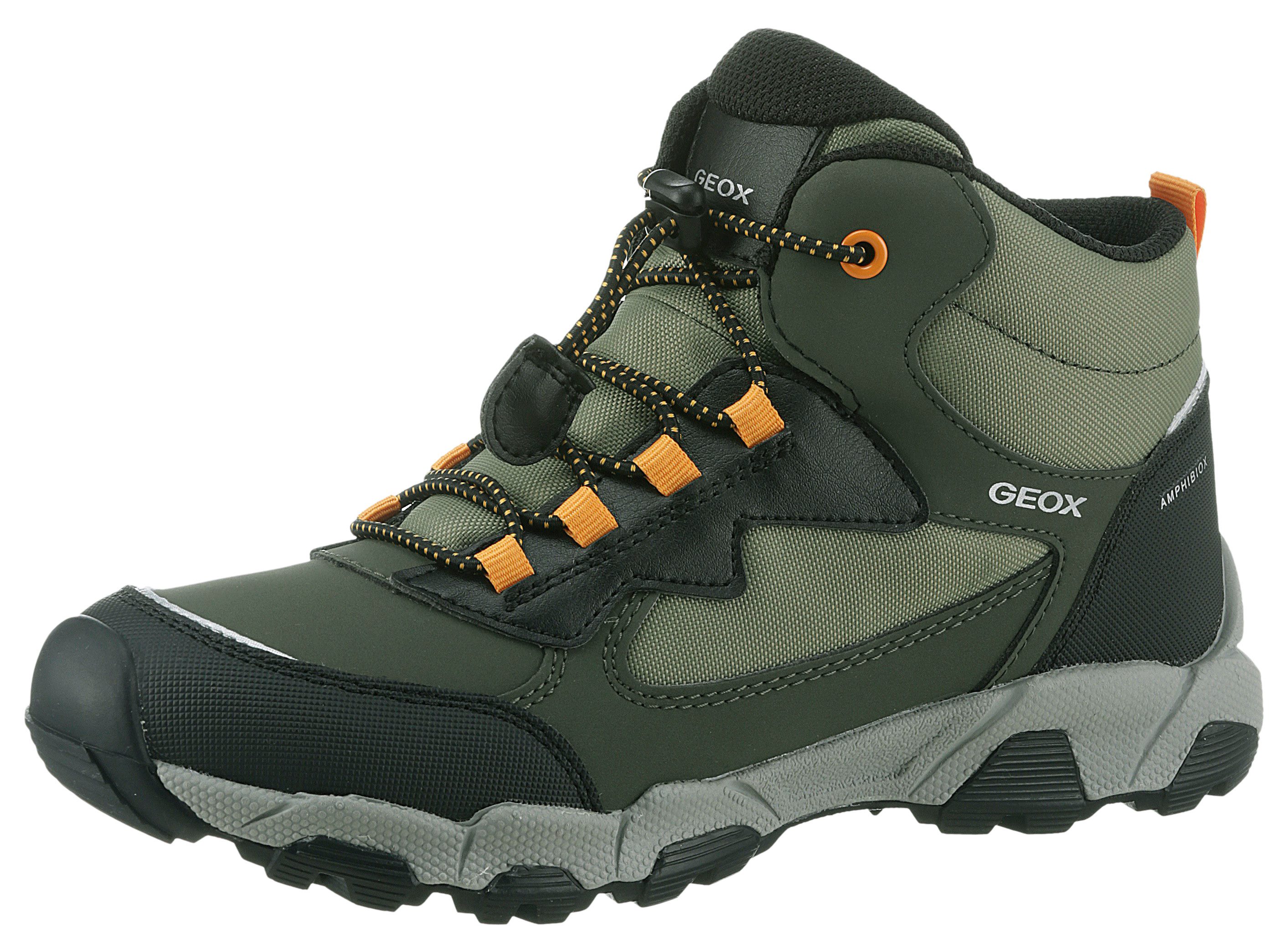 Geox Sneakers J MAGNETAR BOY B ABX Trekkinglaarzen, veterschoenen, kleuterschoen met snelsluiting