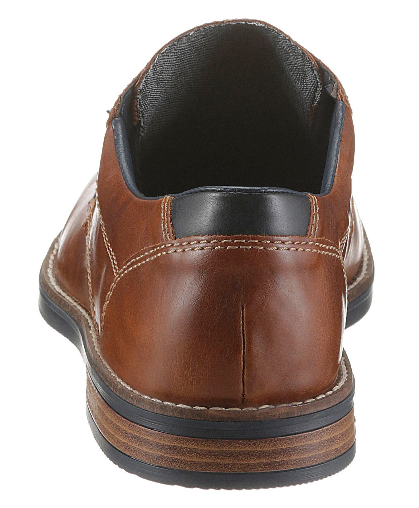 Rieker Veterschoenen met modieuze siersteken, vrijetijdsschoen, lage schoen, veterschoen