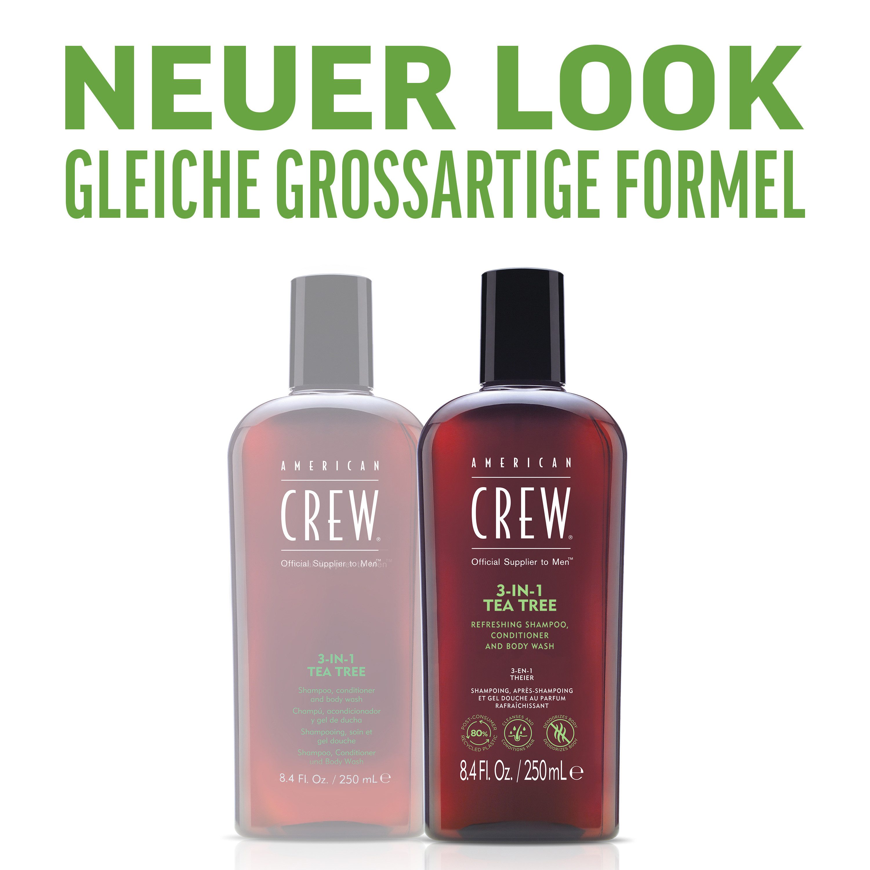 American Crew Haarshampoo 3In1 Tea Tree Shampoo 450 ml