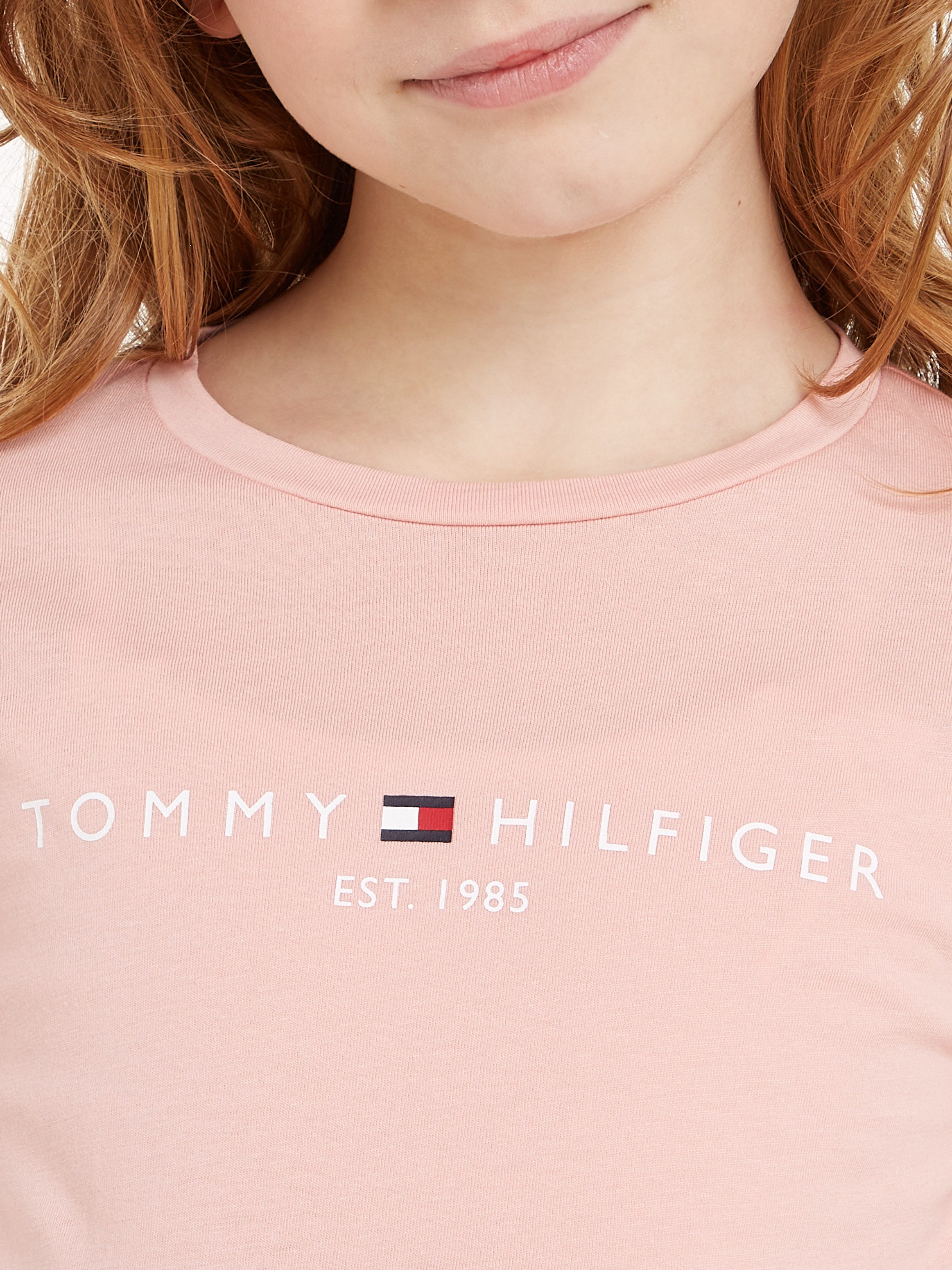 Tommy Hilfiger Shirt met lange mouwen ESSENTIAL TEE L/S met tommy hilfiger-logo-opschrift