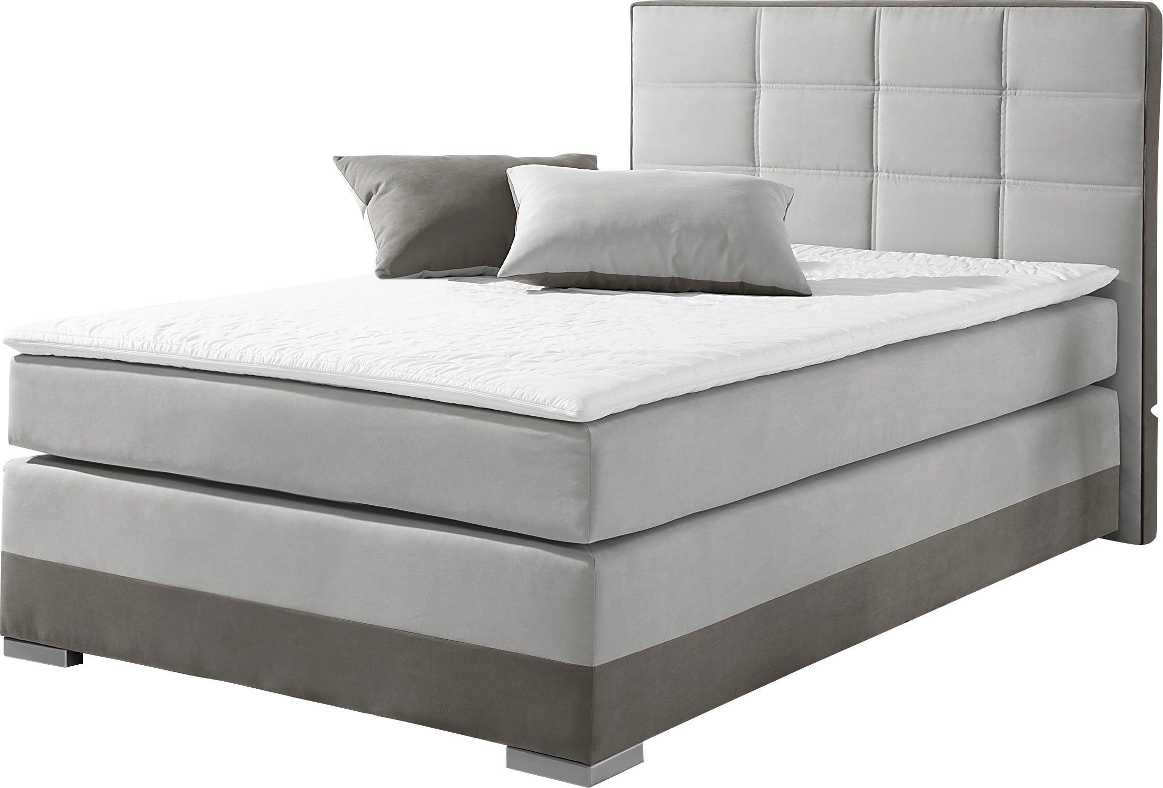 INOSIGN Boxspring inclusief topmatras en tweezijdig te gebruiken kussen