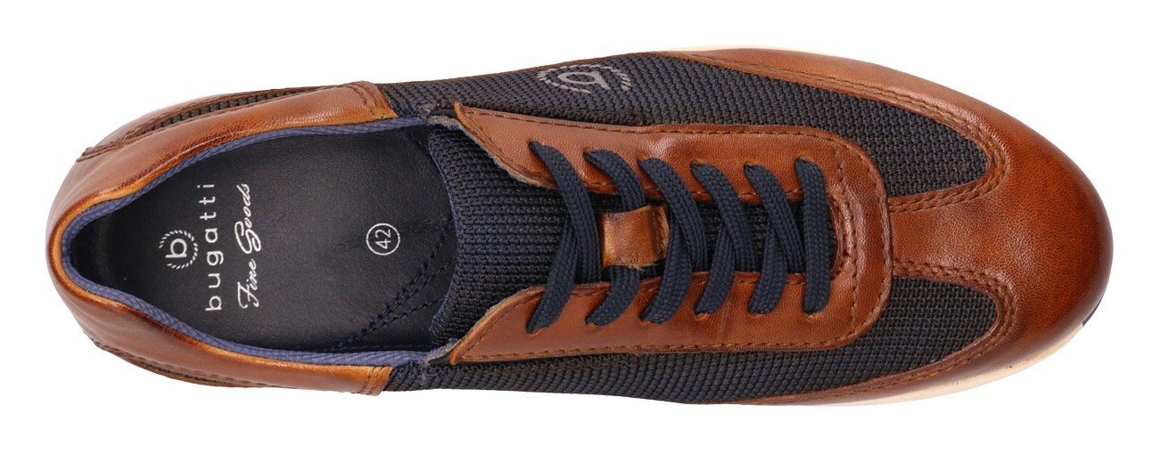Bugatti Sneakers Veterschoen, vrijetijdsschoen in used-look in casual-chic ontwerp