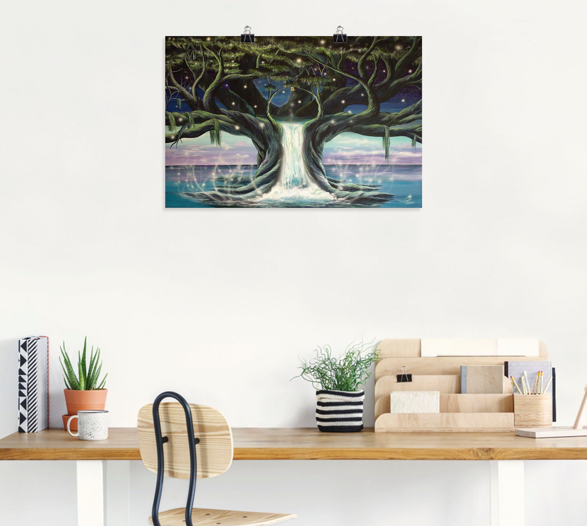 Artland Artprint De boom der zielen als artprint op linnen, poster in verschillende formaten maten