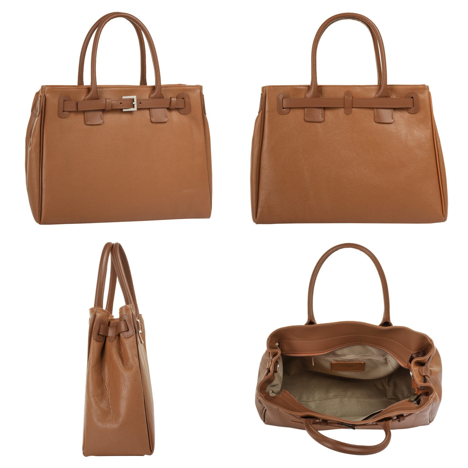 Cluty Tas echt leer, made in italy