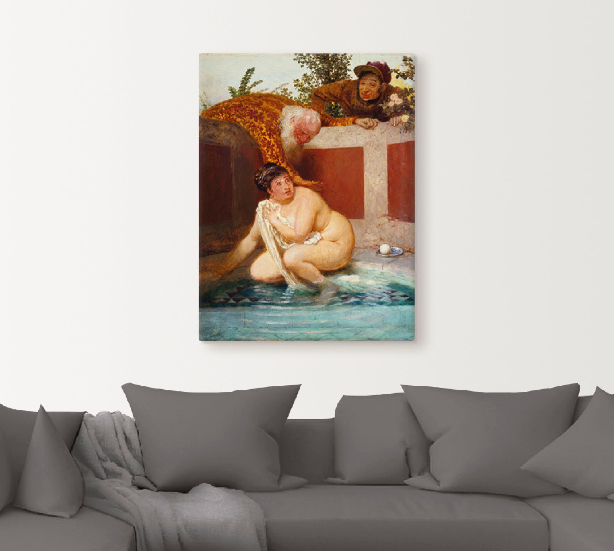 Artland Artprint Susanna in bad. 1888 als artprint op linnen, poster in verschillende formaten maten