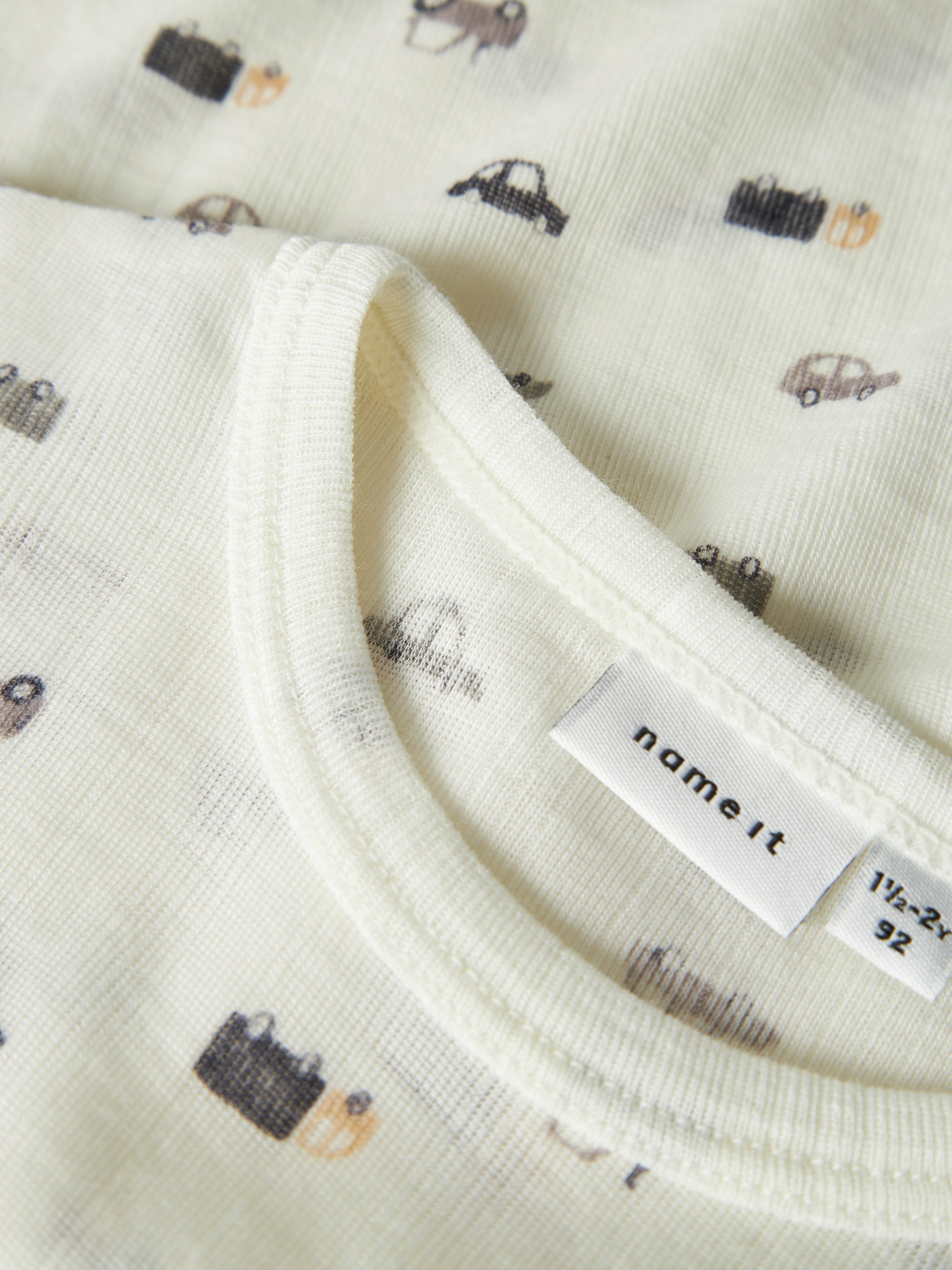 Name It Shirt met lange mouwen NMMWANG WOOL NEEDLE LS TOP NOOS