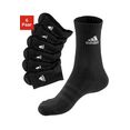 adidas performance tennissokken met voetbekleding (6 paar) zwart