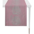 apelt tafelloper nora - herfsttijd, jacquard vlekbescherming (1 stuk) roze
