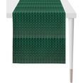 apelt tafelloper 1308 loft style, jacquard vlekbescherming (1 stuk) groen