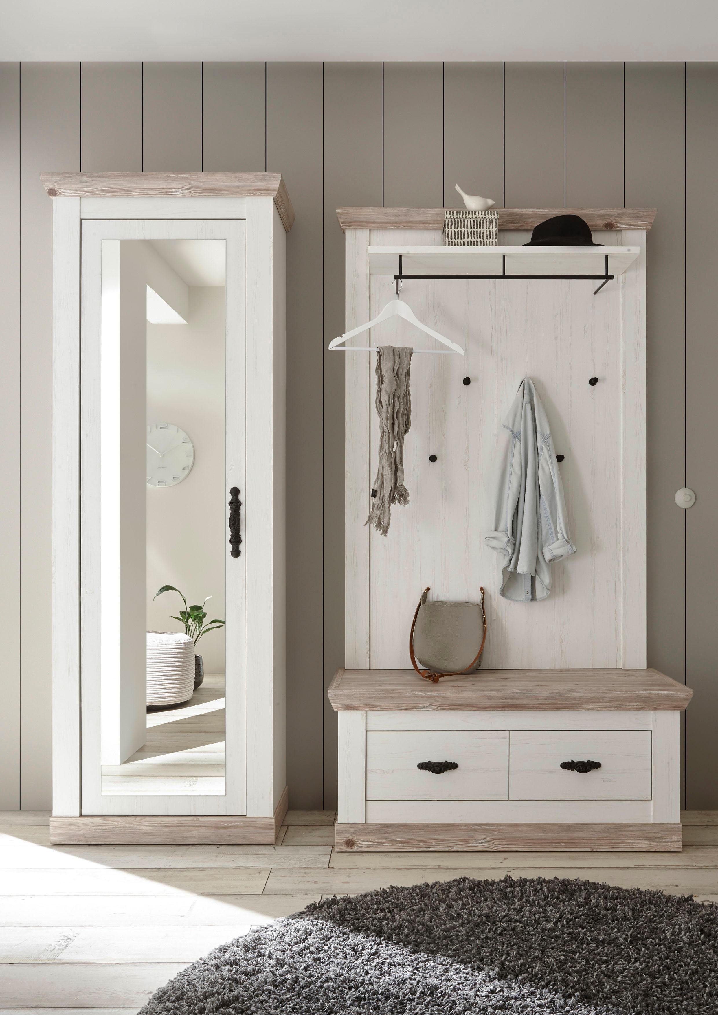 Home affaire Halmeubelset Florence in de romantische landhuislook (3-delig)