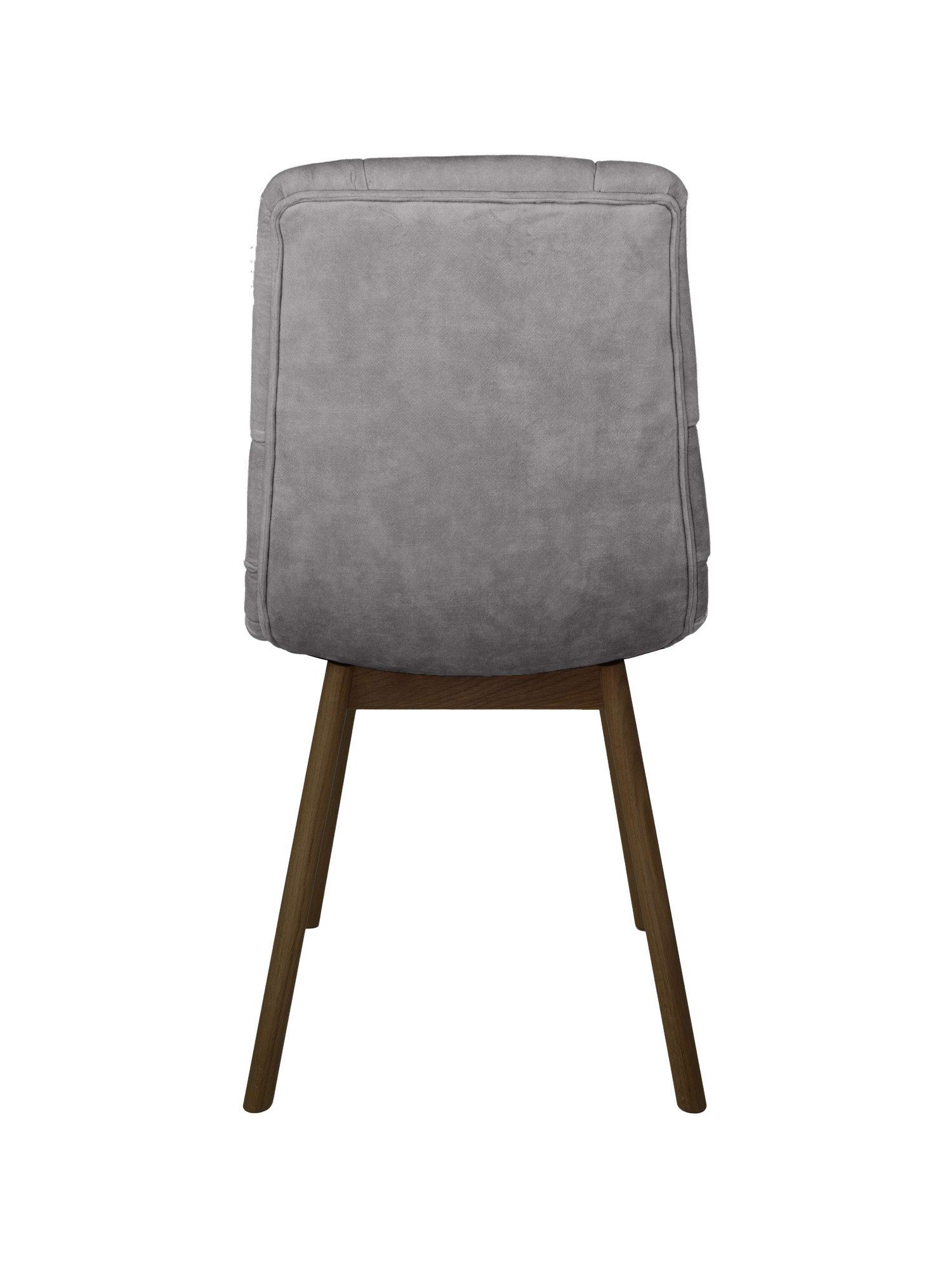 andas Eetkamerstoel Ramon met massief houten poten, in verschillende kleuren en stoffen (set, 2 stuks)