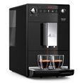 melitta volautomatisch koffiezetapparaat purista f230-102, zwart, favoriete koffie-functie, compact  extra geruisloos zwart