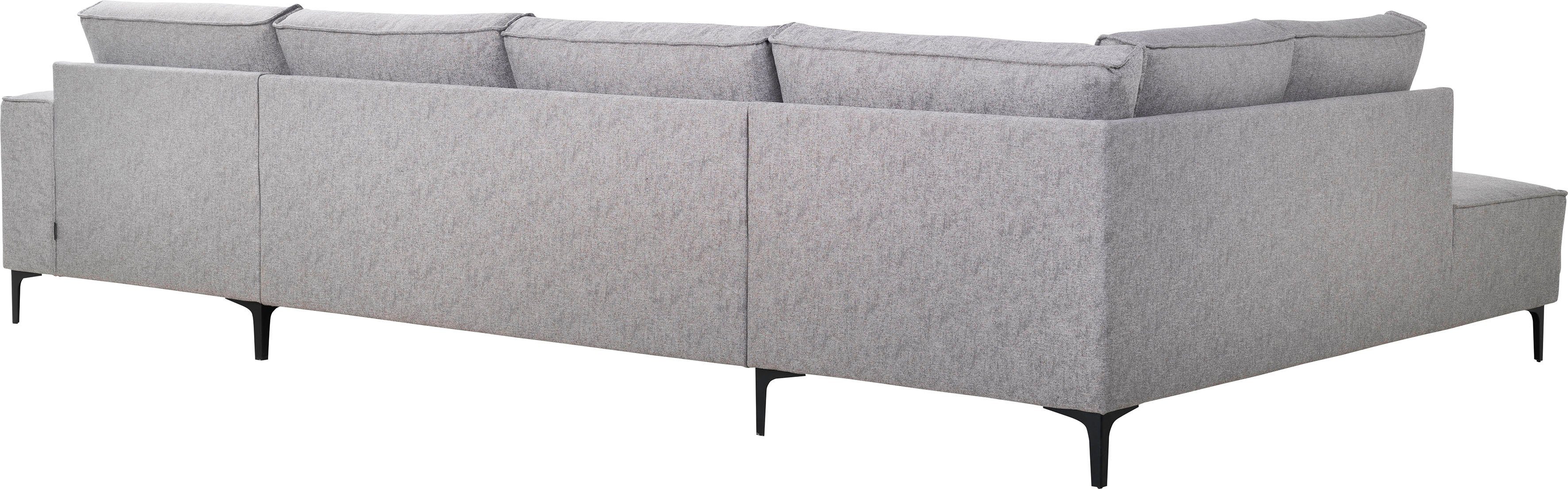 Places of Style Zithoek XXL bank Oland, structuur, platweefsel, luxe microvezel, bouclé