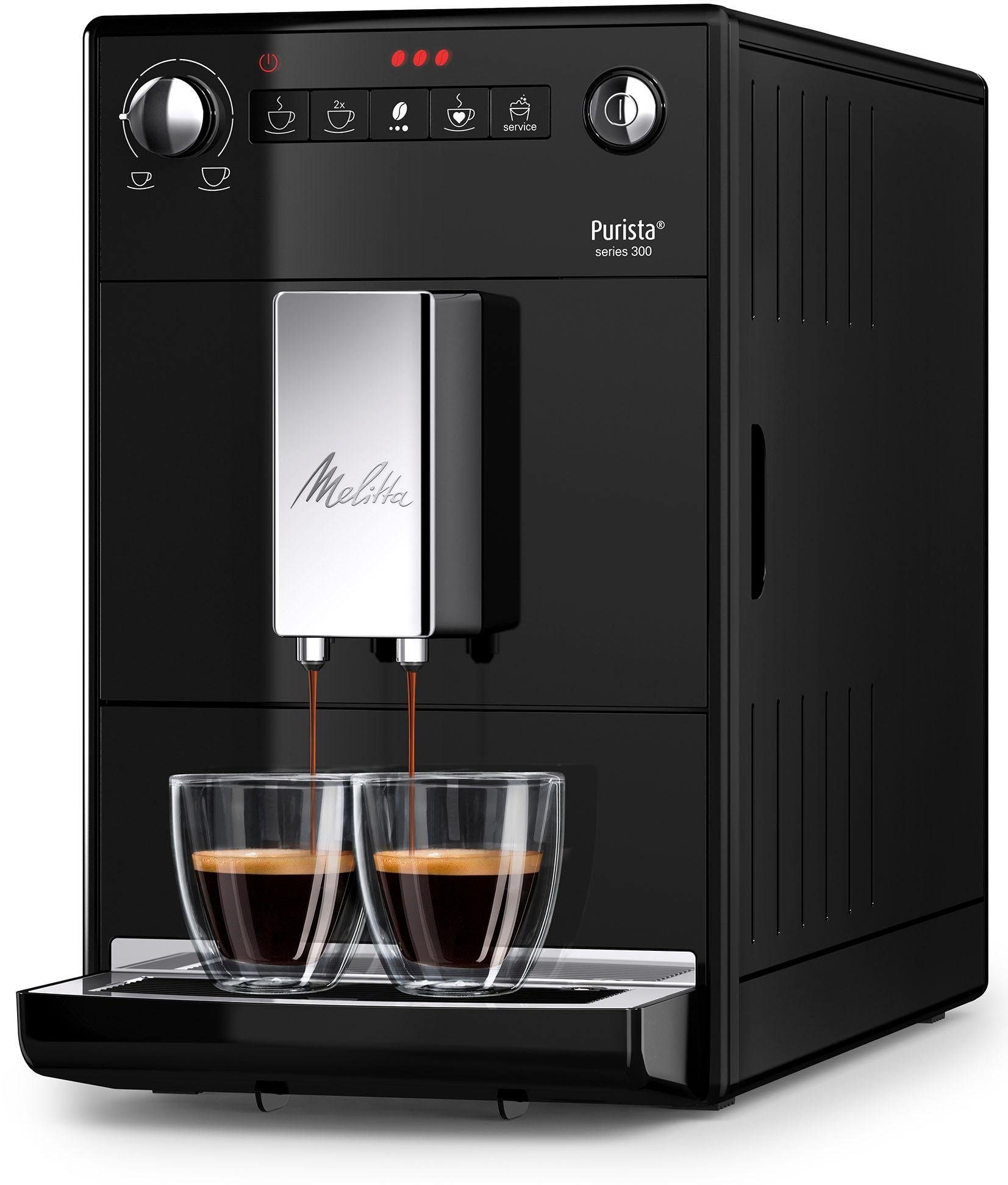 Melitta Volautomatisch koffiezetapparaat Purista® F230-101, zilver/zwart, Favoriete koffie-functie, compact & extra geruisloos
