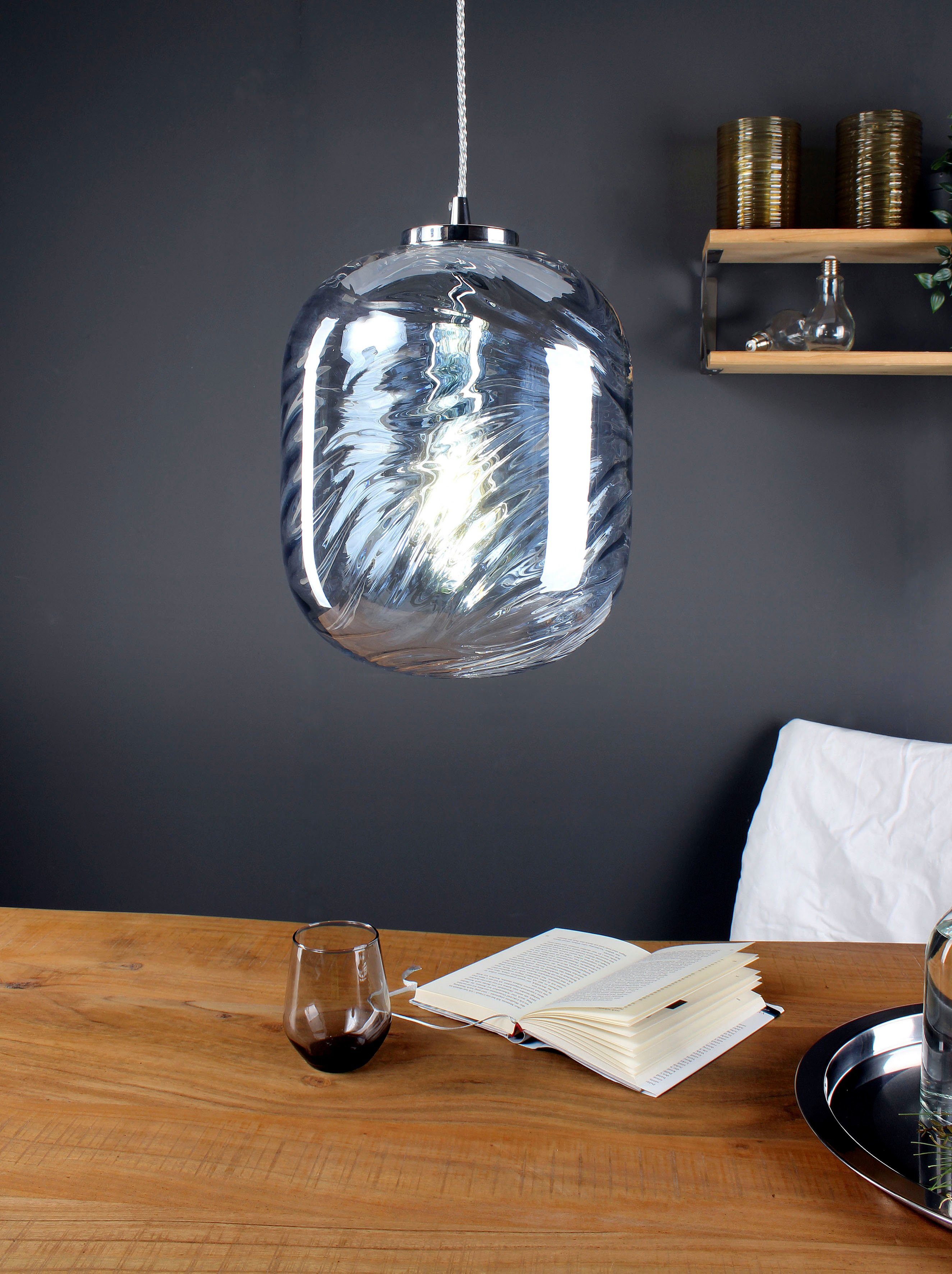 ECO-LIGHT Hanglamp Nereide hoogwaardig glas (1 stuk)