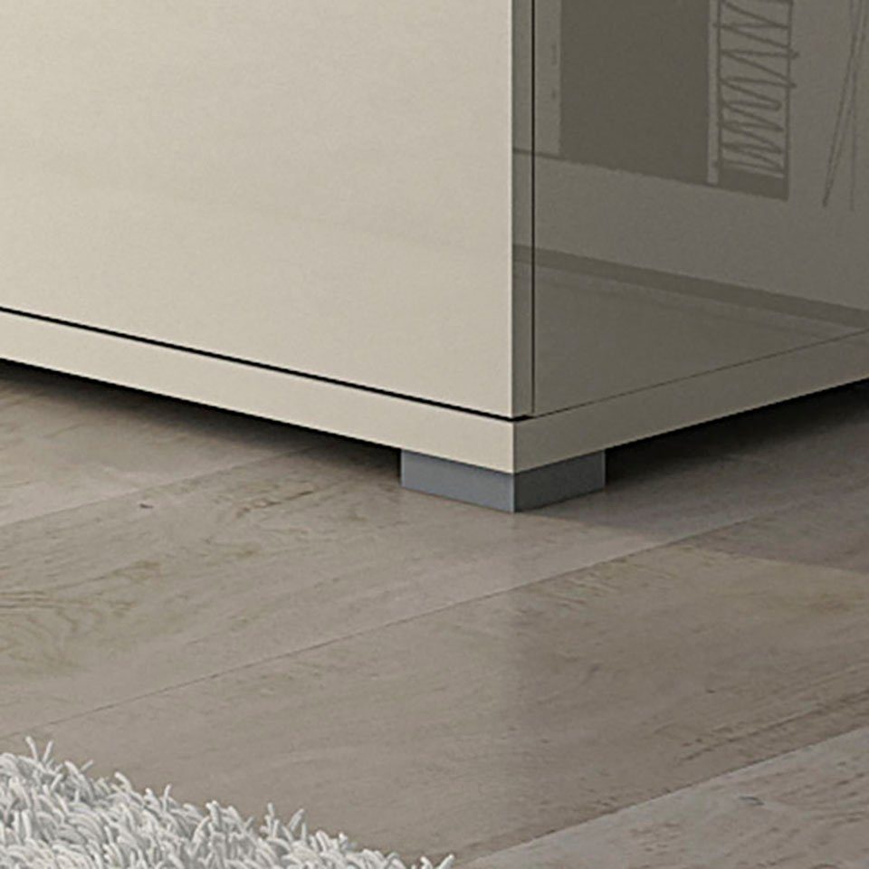 Places of Style Tv-meubel Piano TV-kast in breedte 165 of 180 cm met soft-close functie Hoogglans UV-gelakt, Br 180 cm met verschillende deur- en ladeafmetingen