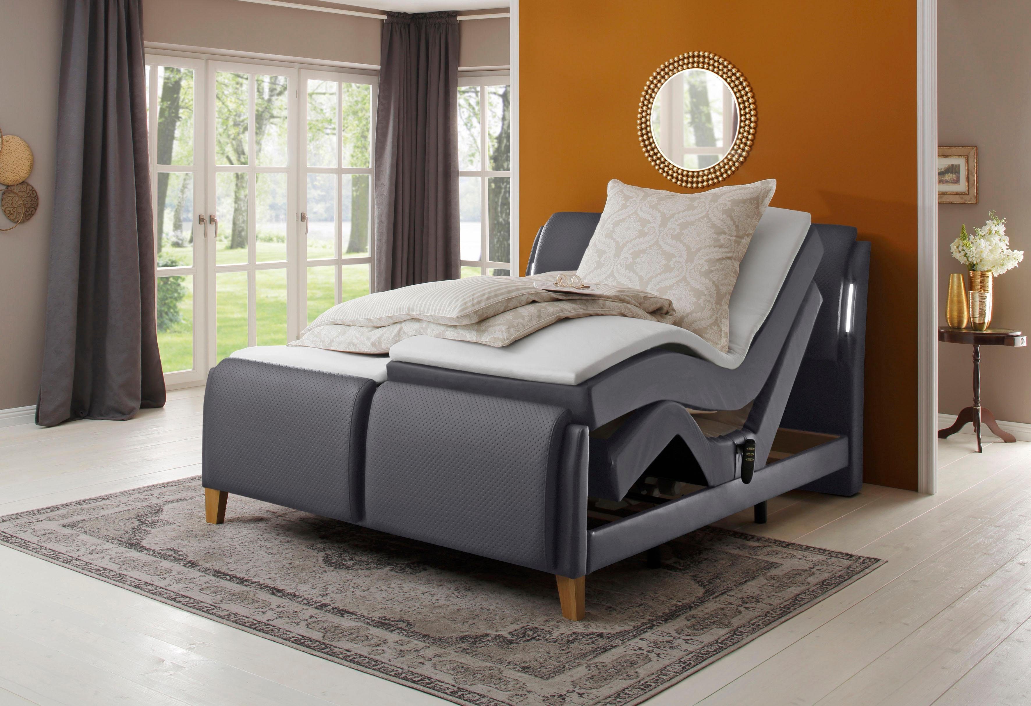 Home affaire Boxspring Messina2 Ligcomfort elektrisch verstelbaar