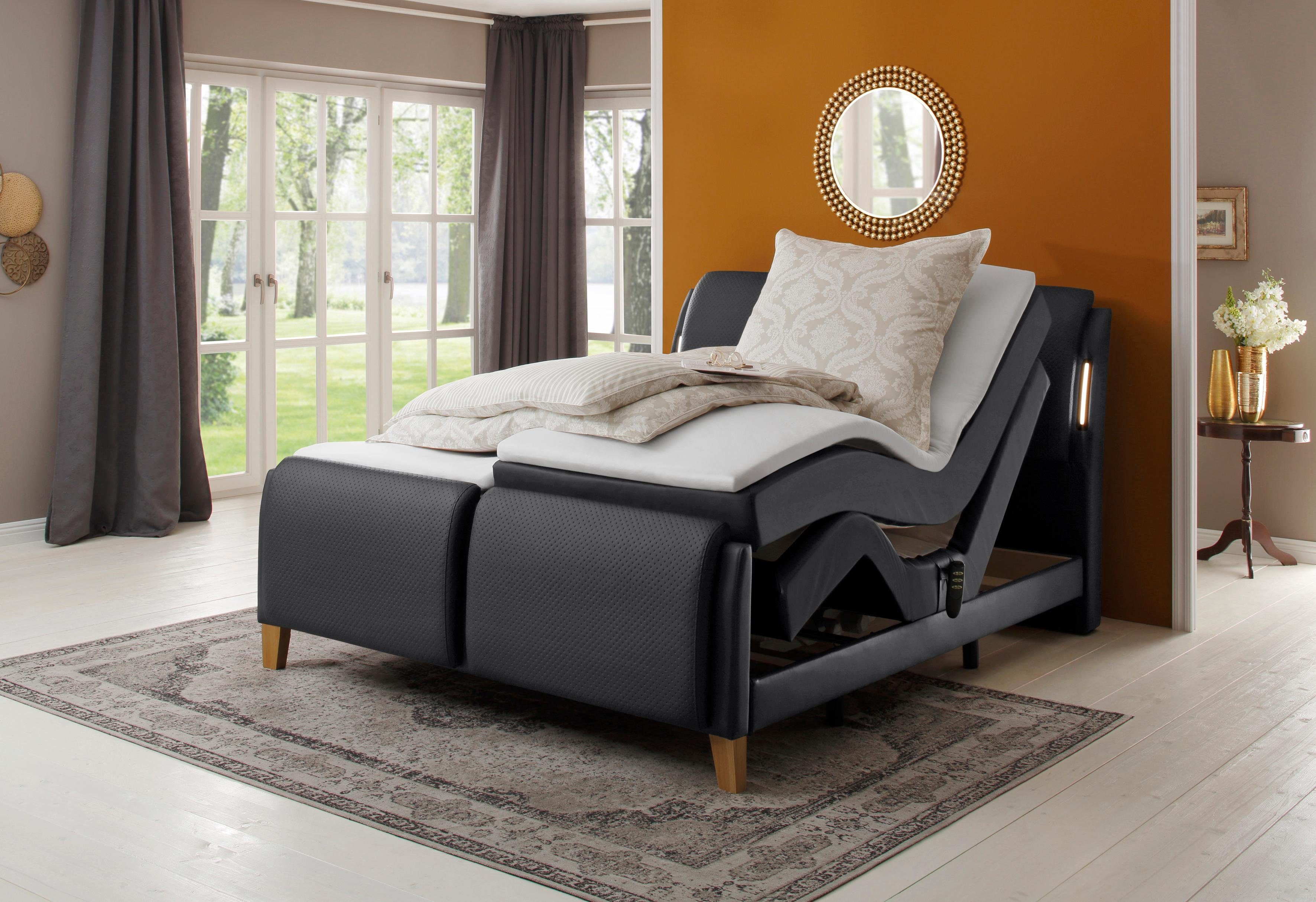Home affaire Boxspring Messina2 Ligcomfort elektrisch verstelbaar