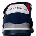 tommy hilfiger sneakers low cut velcro met een dubbele klittenbandsluiting blauw