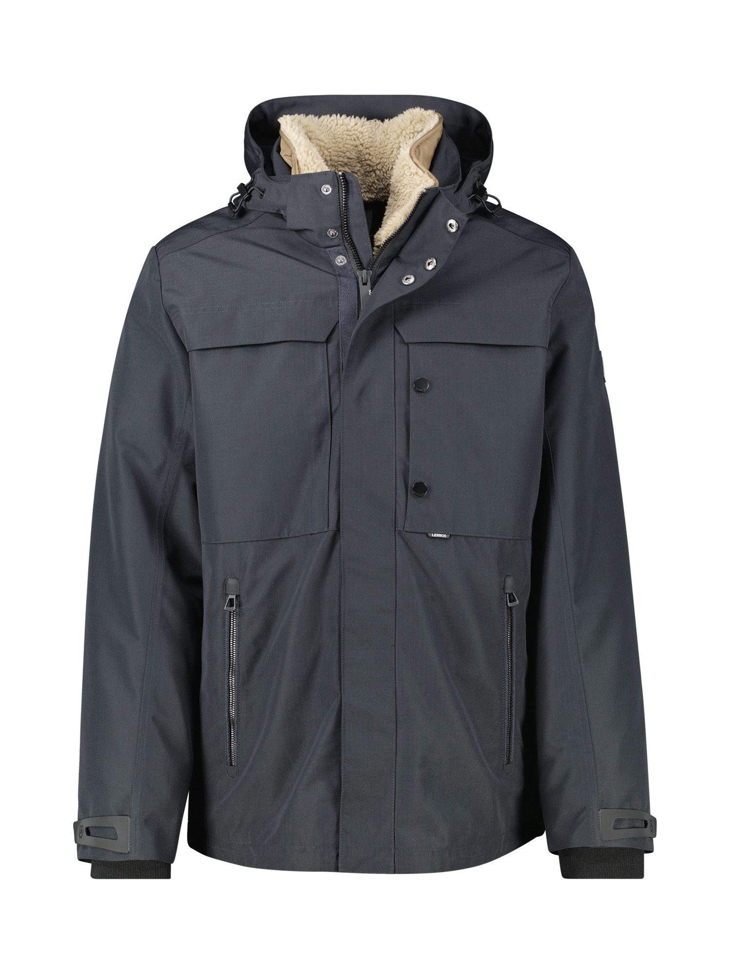 Lerros Winterjack LERROS Heren Winterjas met uitneembare binnenjas