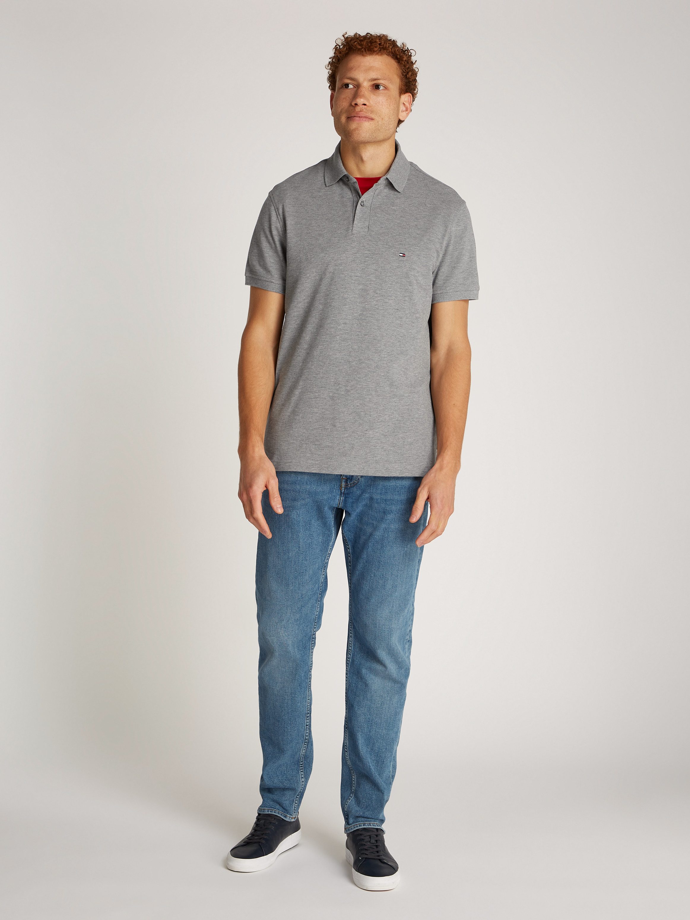 Tommy Hilfiger Poloshirt 1985 REGULAR POLO met tommy hilfiger contraststrepen in de kraag