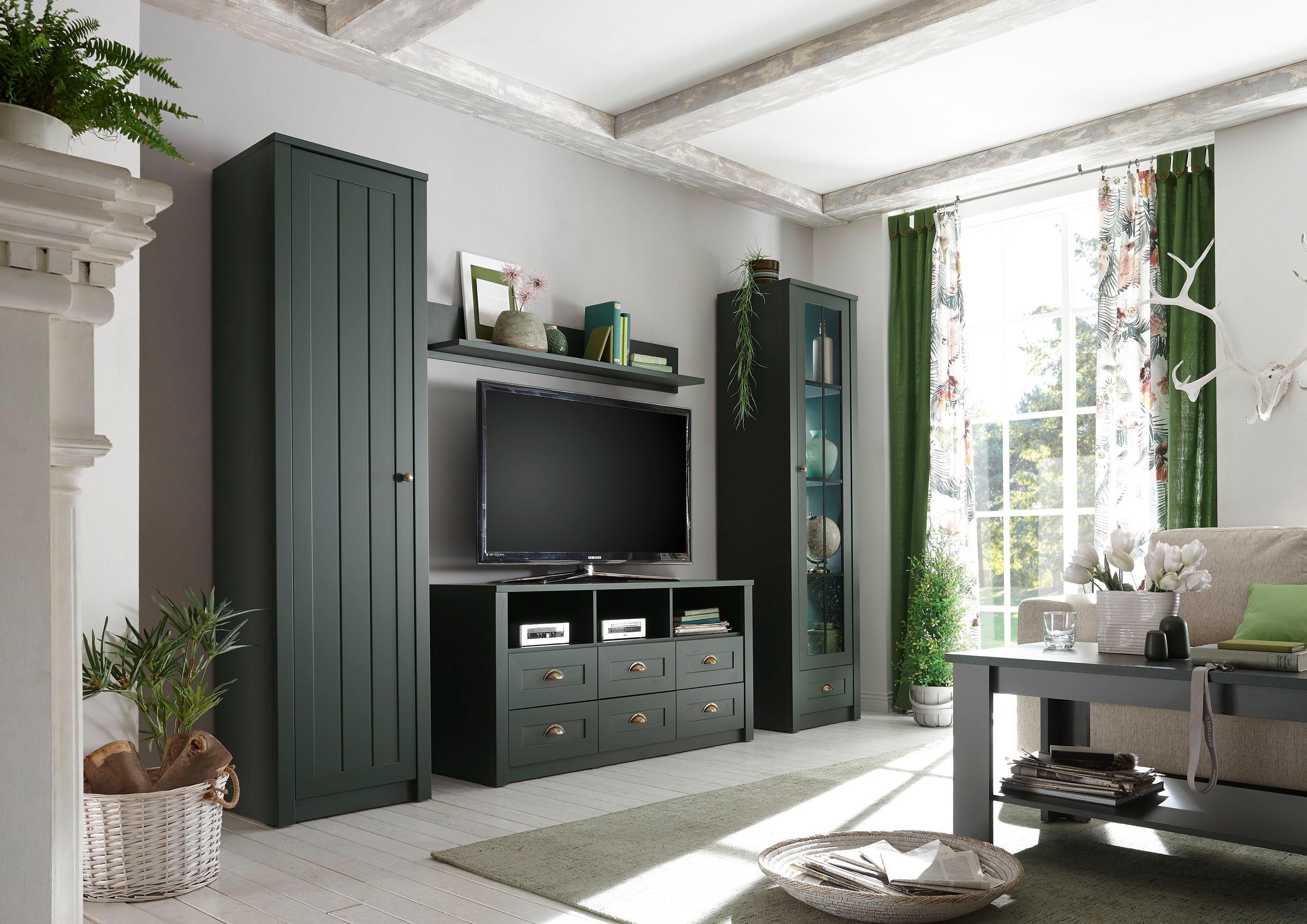 Home affaire Wandmeubel ASCOT elegant freeswerk op de fronten, totale breedte van het wandmeubel 270 cm