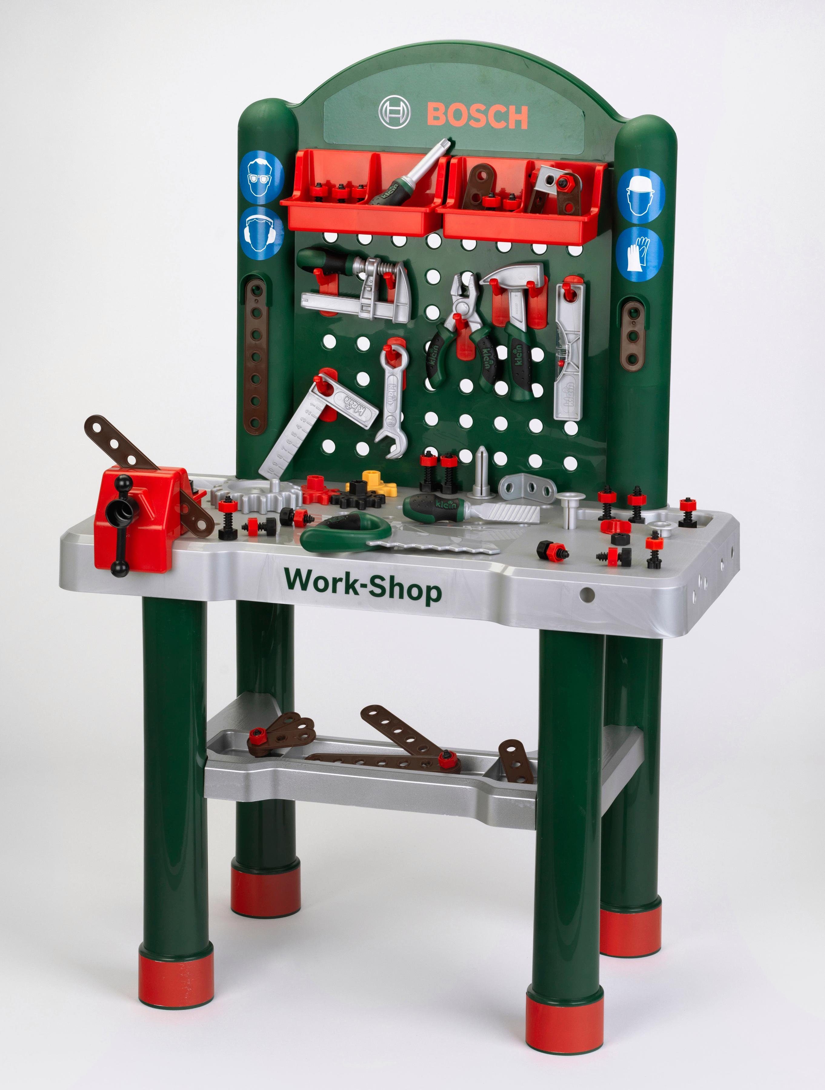 Klein Speelgoedwerkbank Bosch Workshop Made in Germany