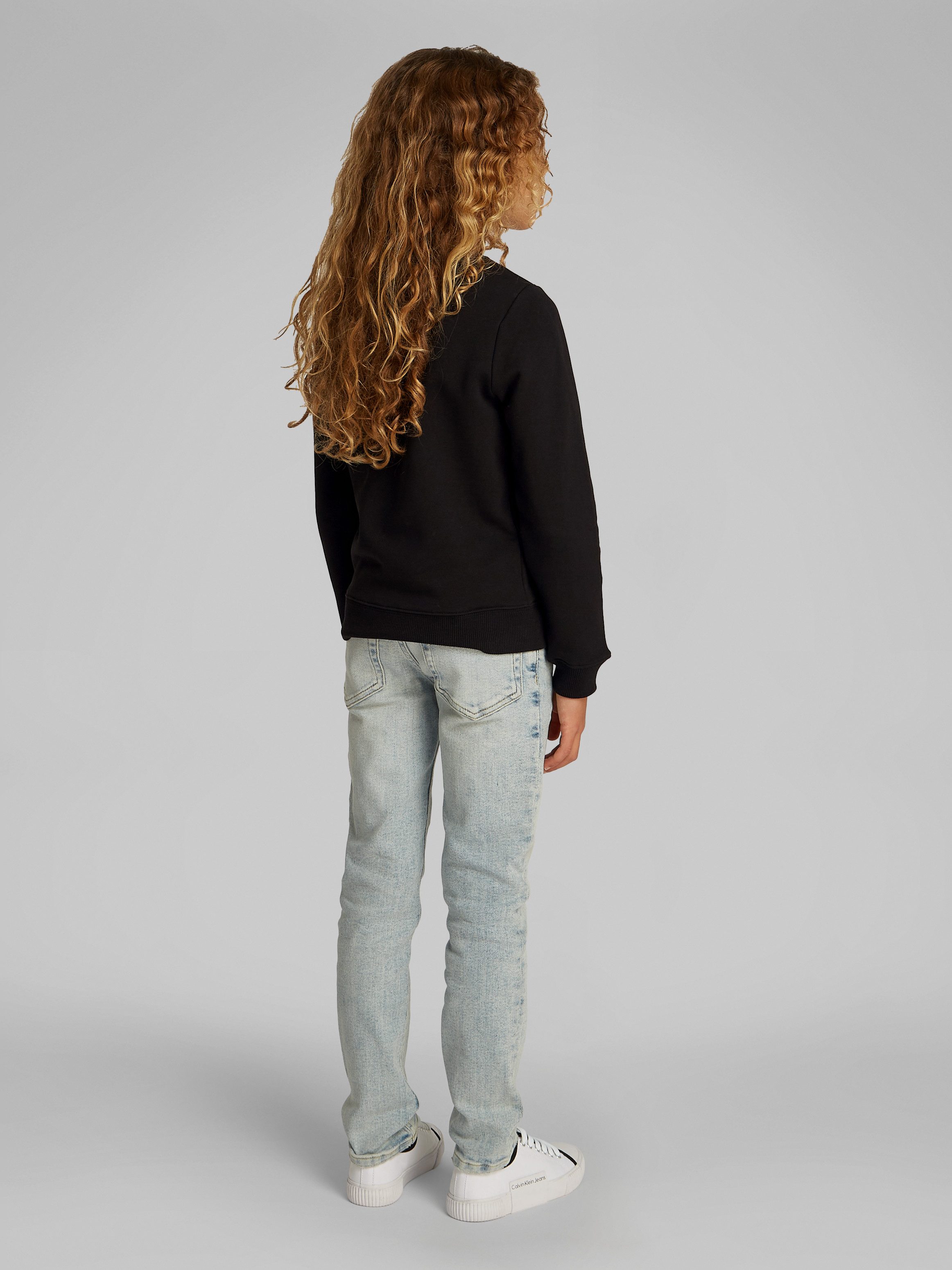 Calvin Klein Sweatshirt CK MONOGRAM TERRY CN voor kinderen tot 16 jaar en met logoprint