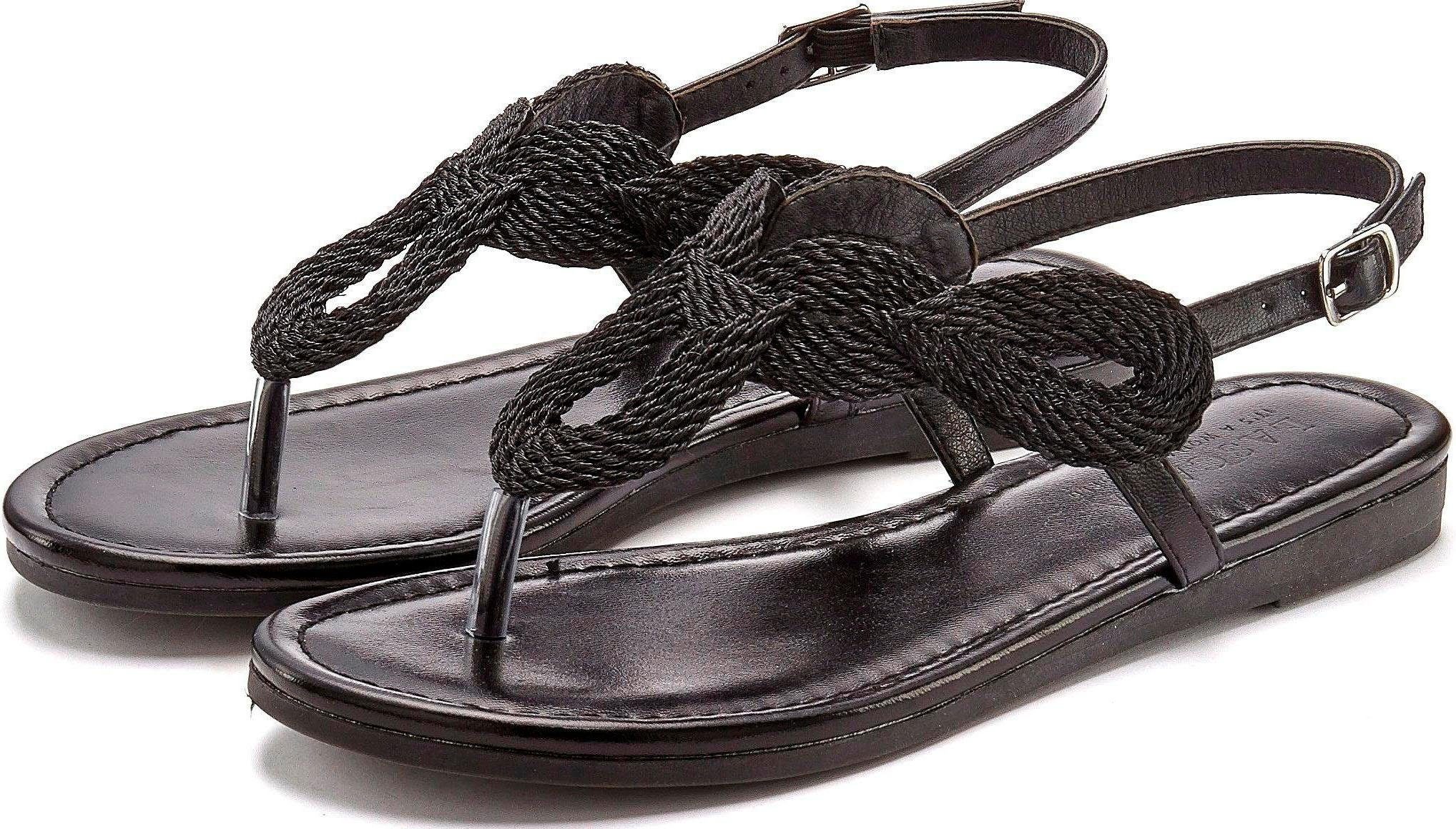 Lascana Teenslippers Sandaal, pantoletten in metallic-look VEGAN