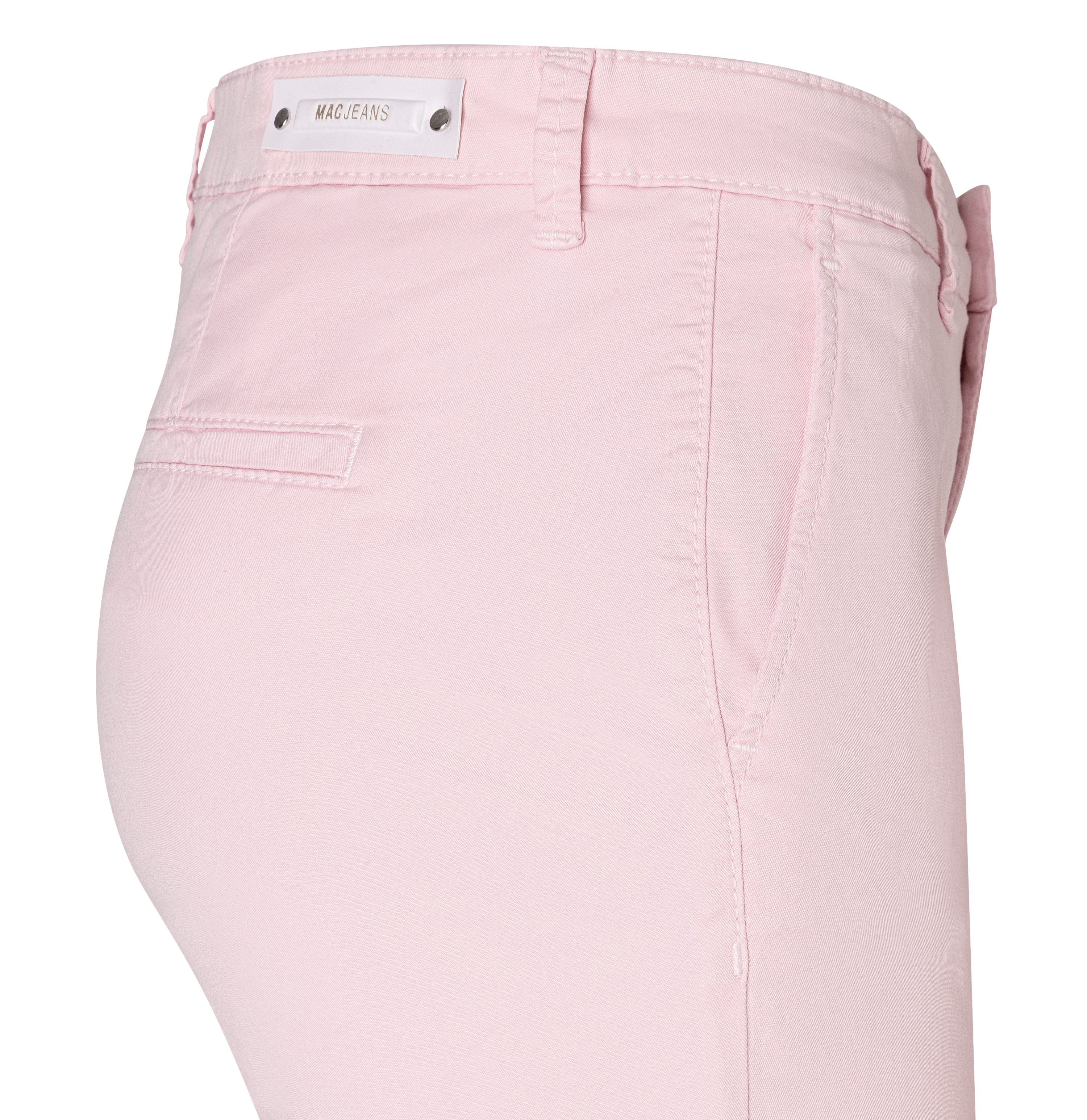 MAC Chino turn up met subtiele glans, elegant en sportief tegelijk